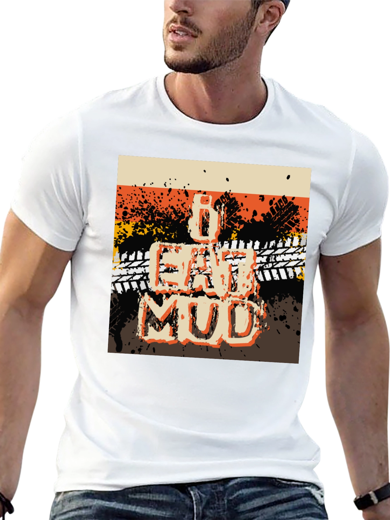 I Eat Mud Graphic Tee - Off-Road Adventure T-Shirt