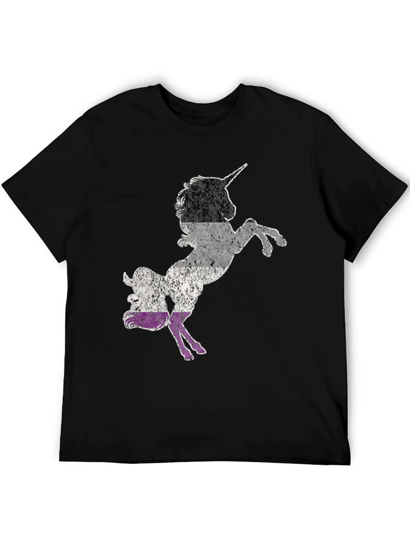 Asexual Pride Unicorn Graphic T-Shirt