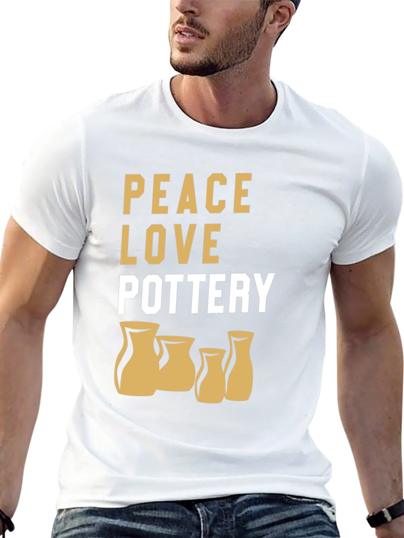 Peace Love Pottery Graphic Tee