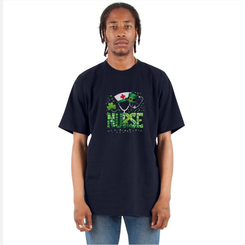 Irish Nurse Stethoscope Scrub St Patricks Day gift