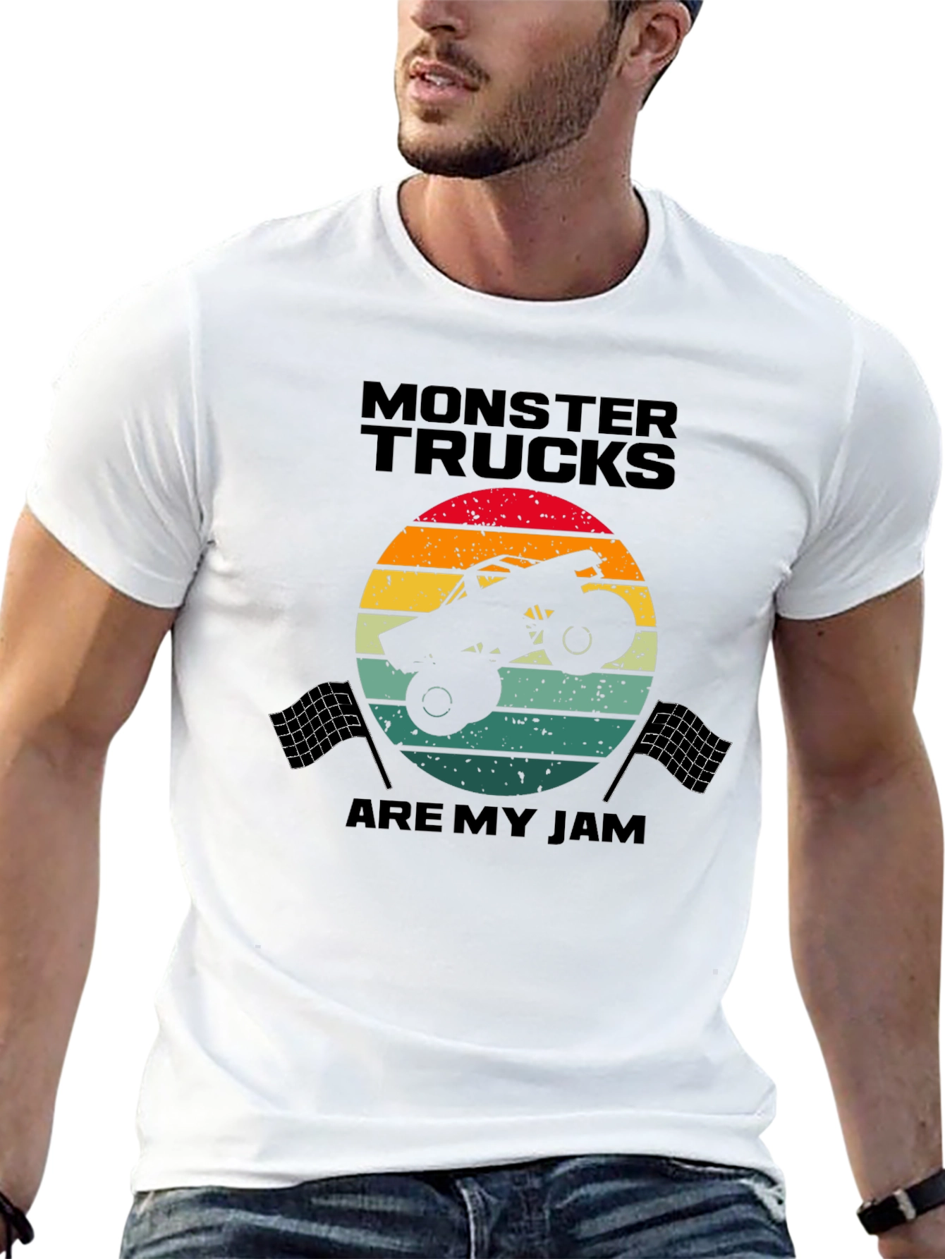 Monster Truck Retro Graphic T-Shirt