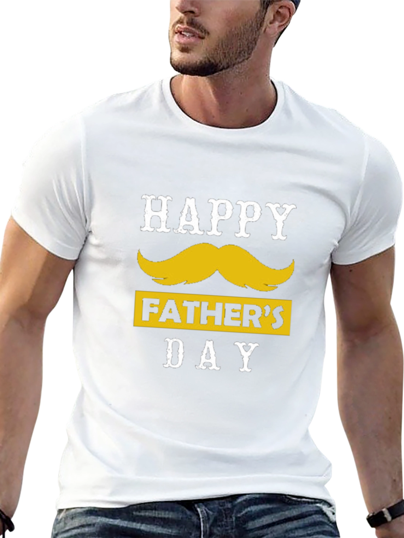 Happy Fathers Day Mustache T-Shirt