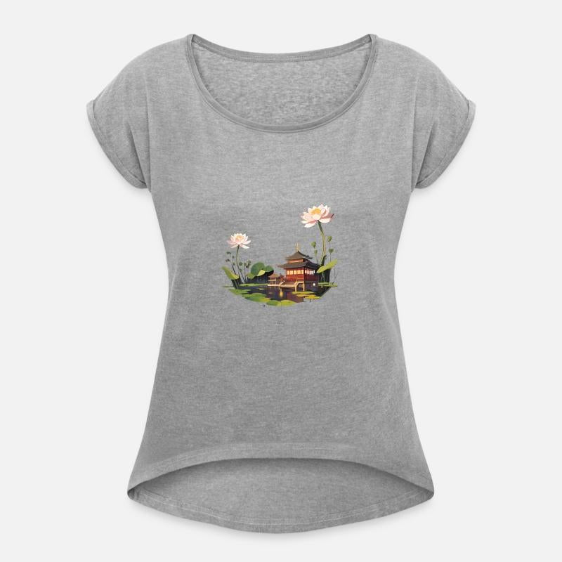 japan house landscape and water reflection