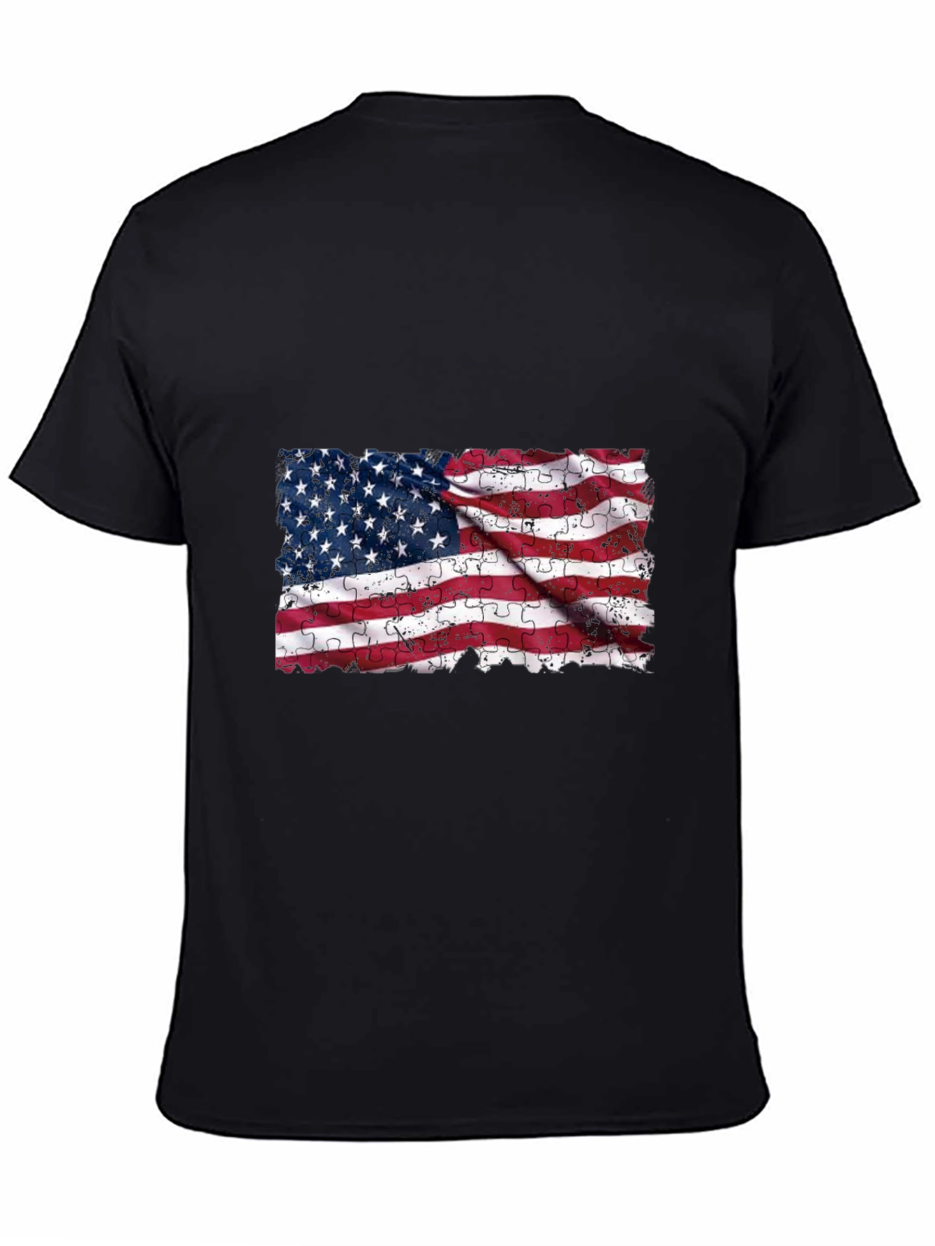 American Flag Puzzle T-Shirt