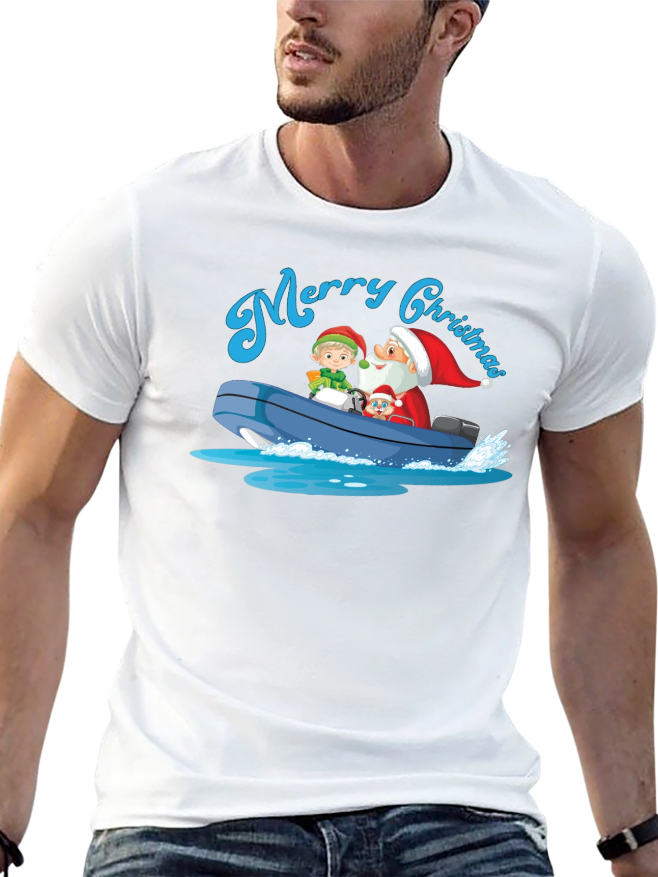 Merry Christmas Boat Ride T-Shirt