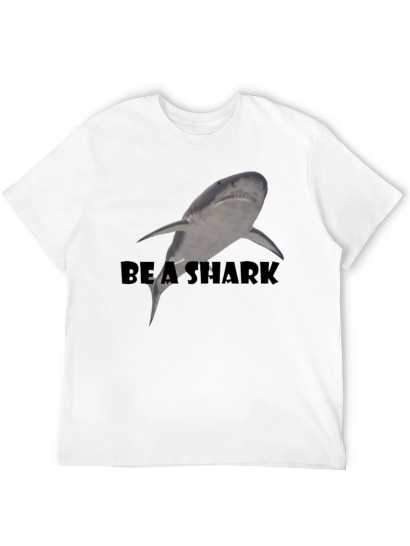 Be A Shark Black Graphic Tee - Mens Fashion