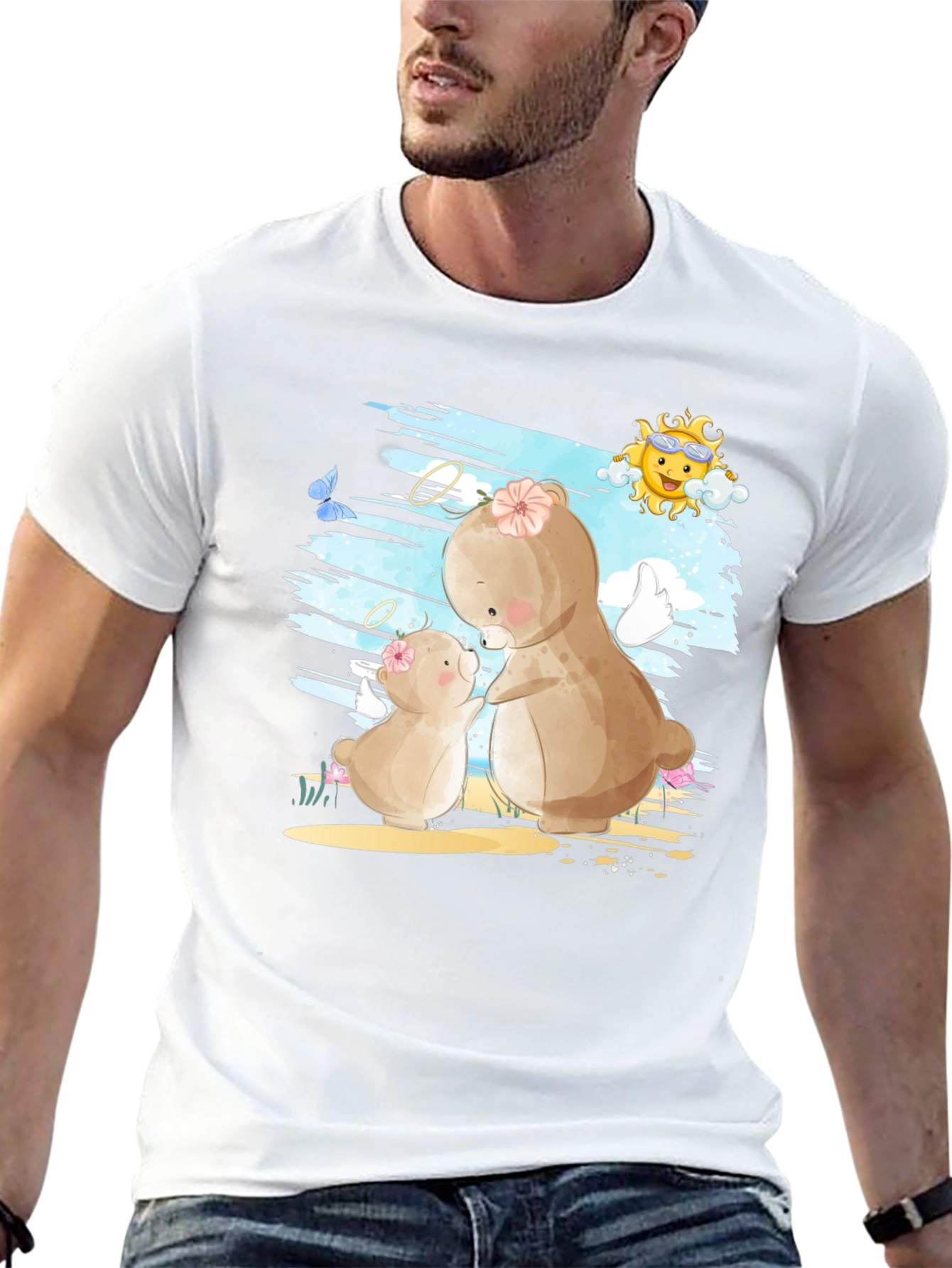 Cute Mama & Baby Bear T-Shirt