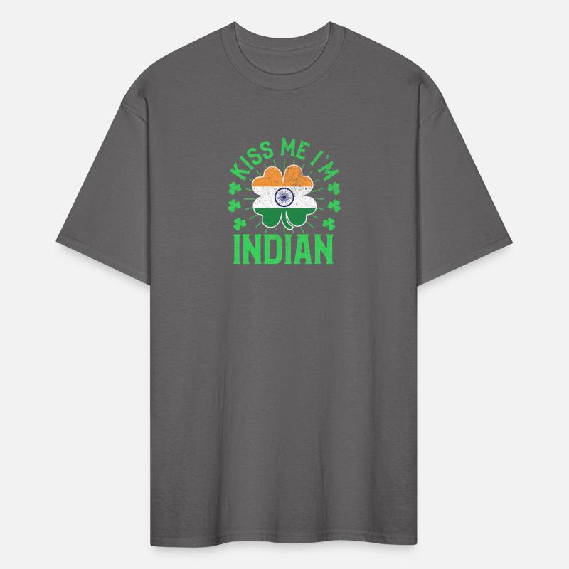 Kiss Me I'M Indian India Flag Shamrock St