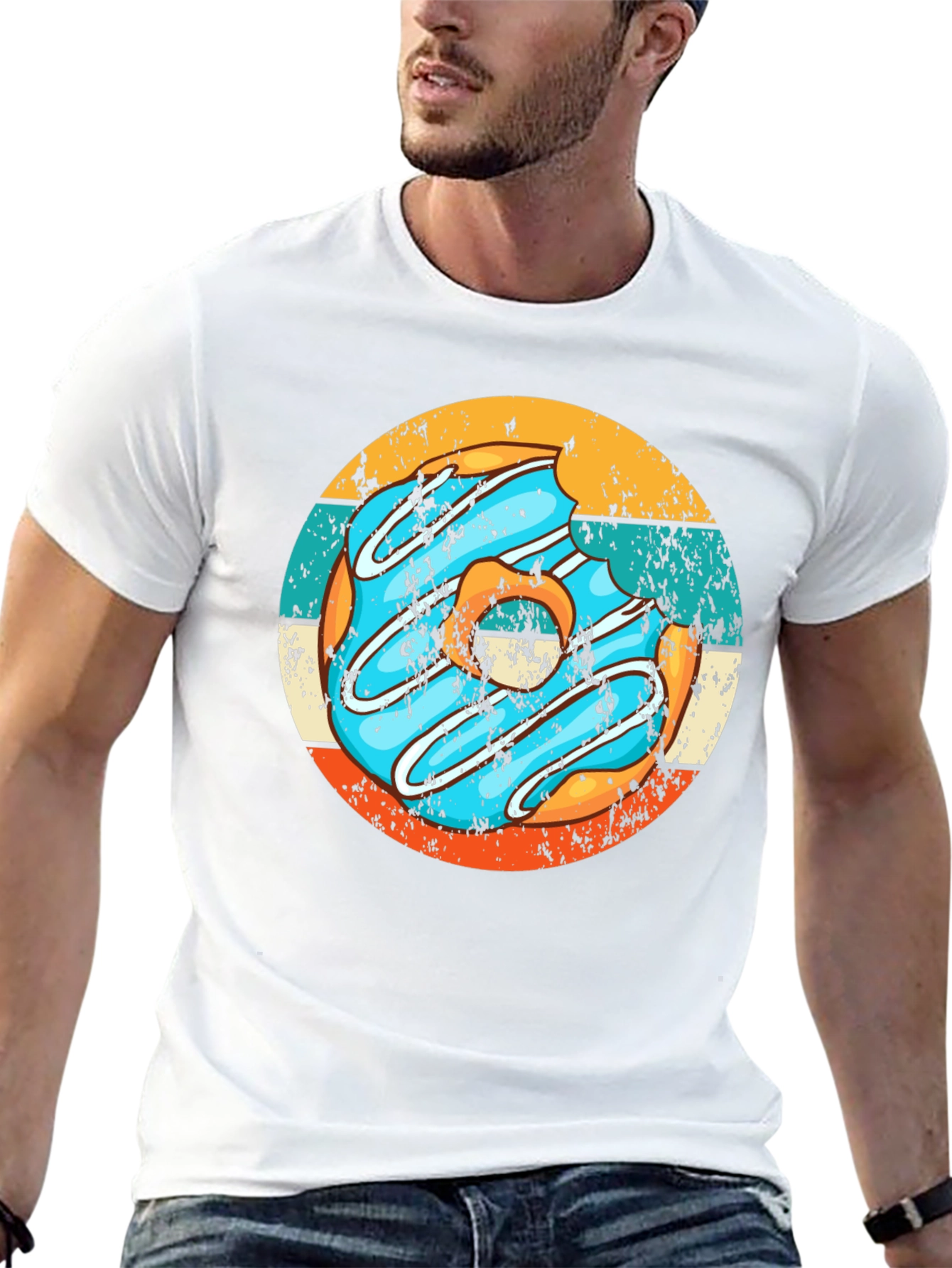Retro Donut T-Shirt - Bite Me Design