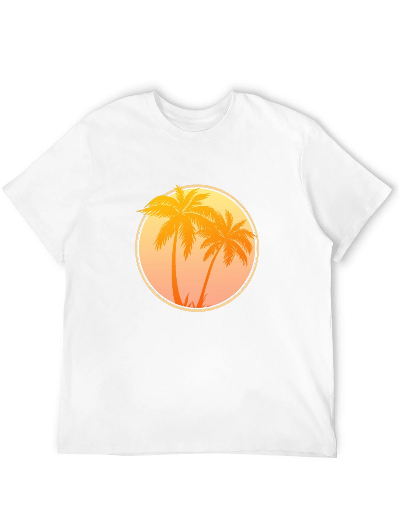 Sunset Palm Tree Graphic T-Shirt