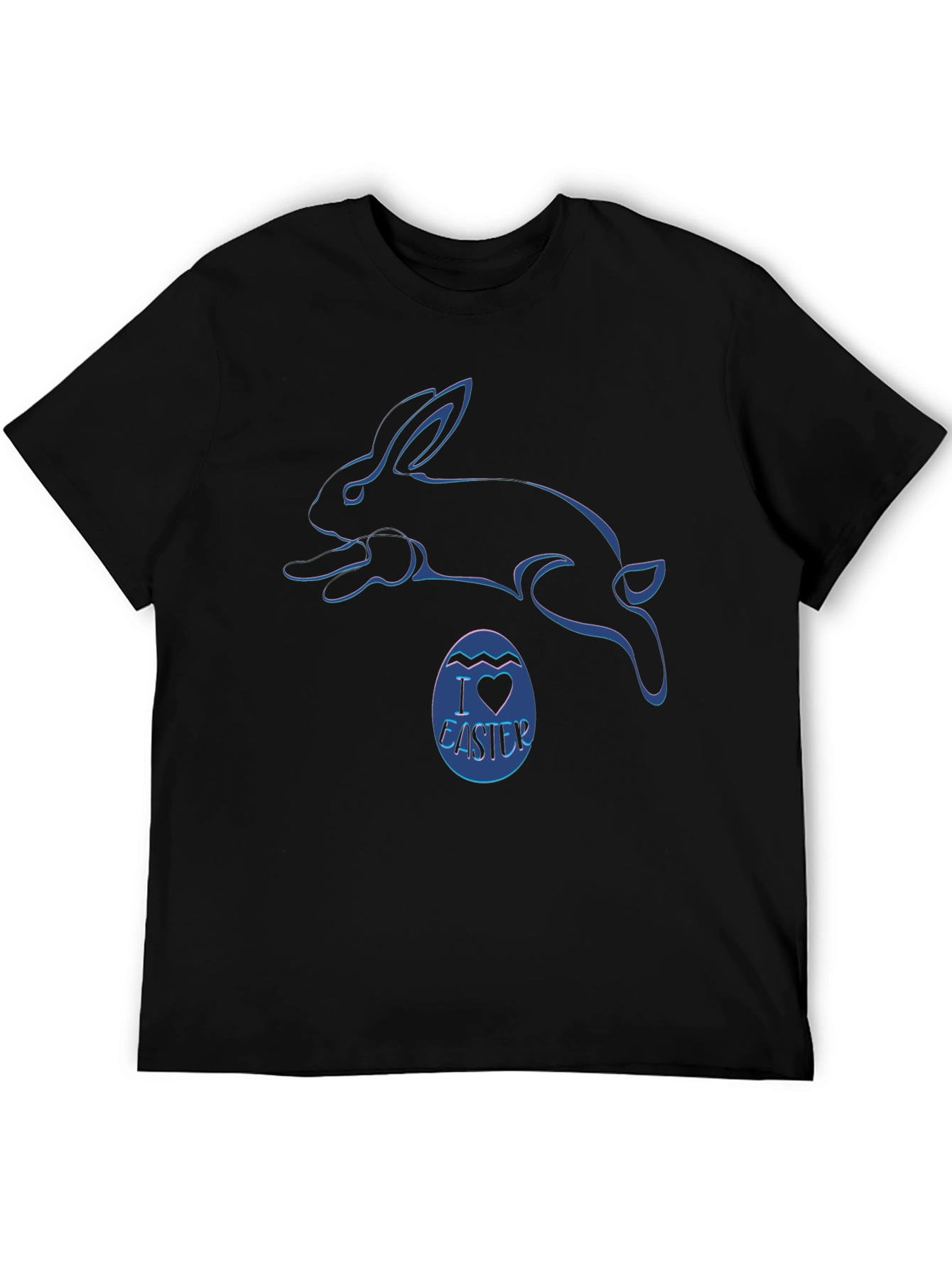 I Heart Easter Bunny T-Shirt - Black