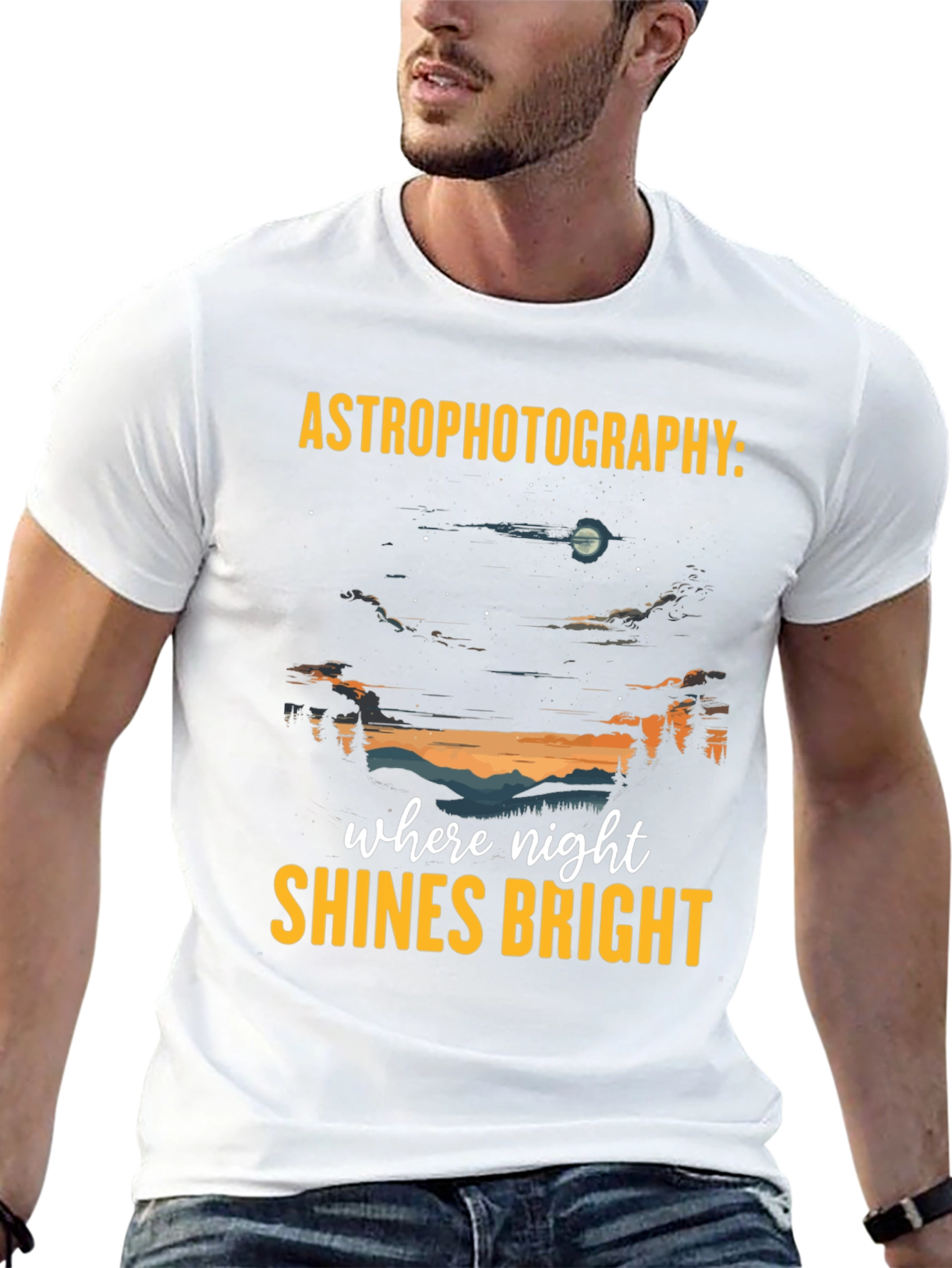Astrophotography T-Shirt: Night Sky Graphic Tee