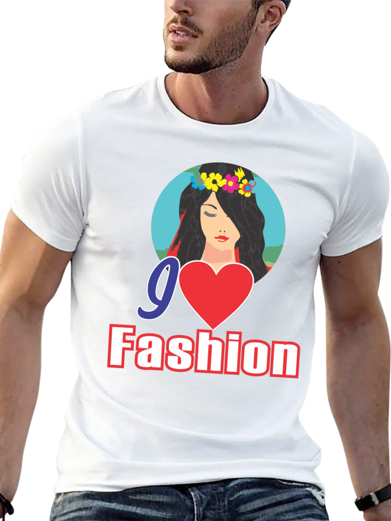 Go Fashion Black Graphic Tee