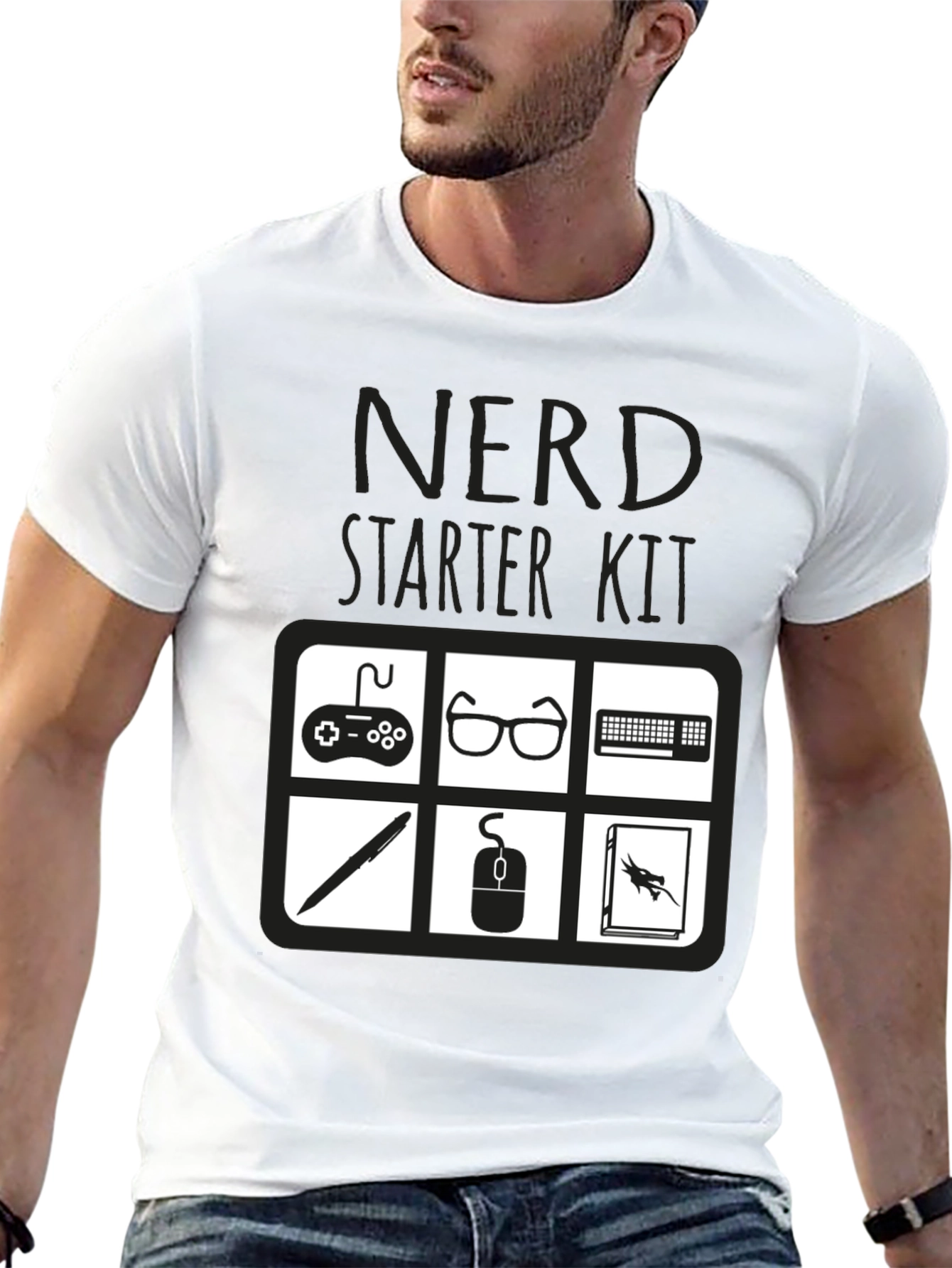 Nerd Starter Kit T-Shirt - Geeky Gamer Tee