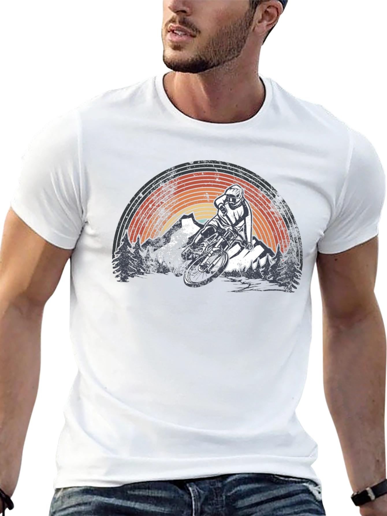 Mountain Biking Graphic T-Shirt - Adventure Ready!