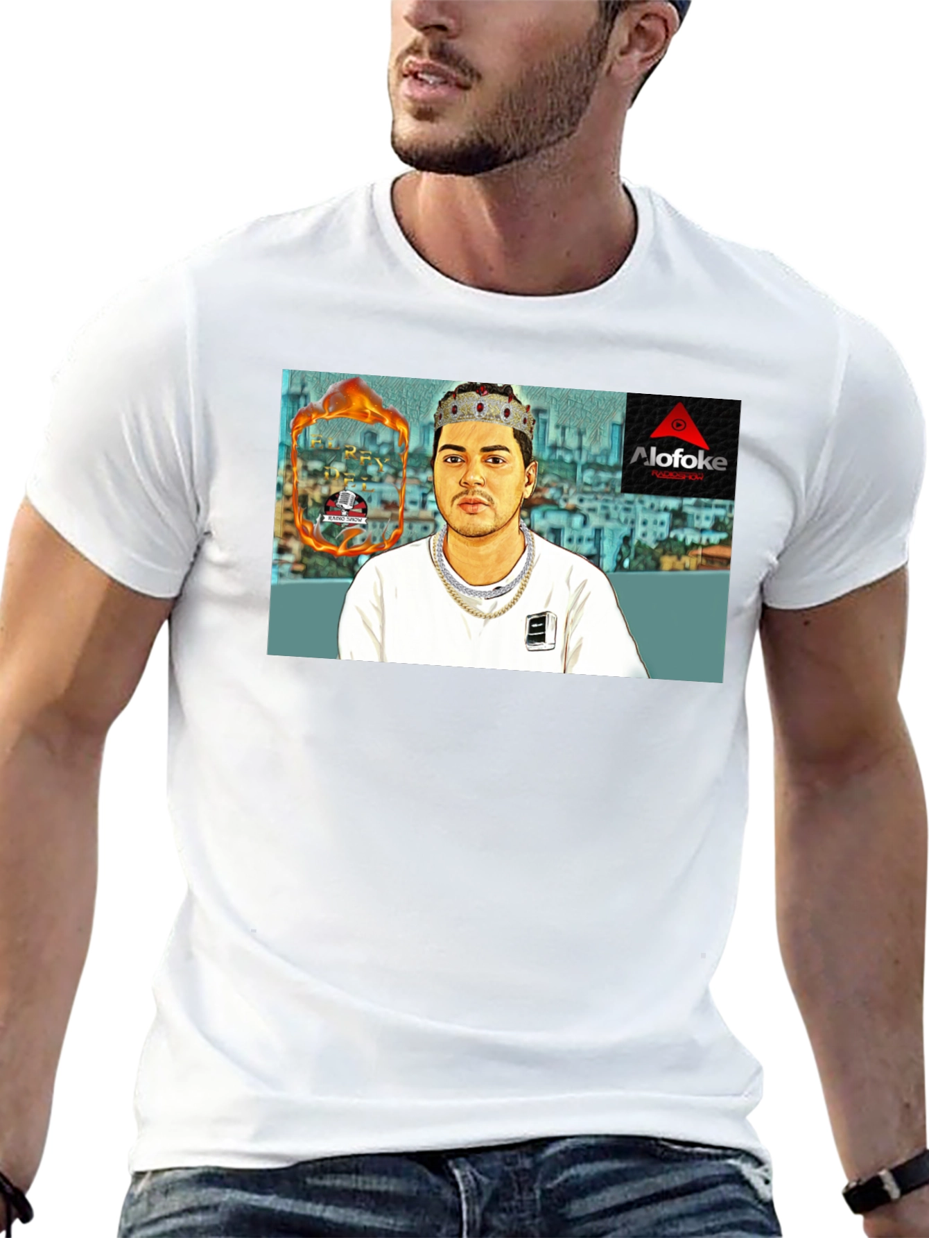 AlofoKe Graphic T-Shirt - Trendy Black Tee