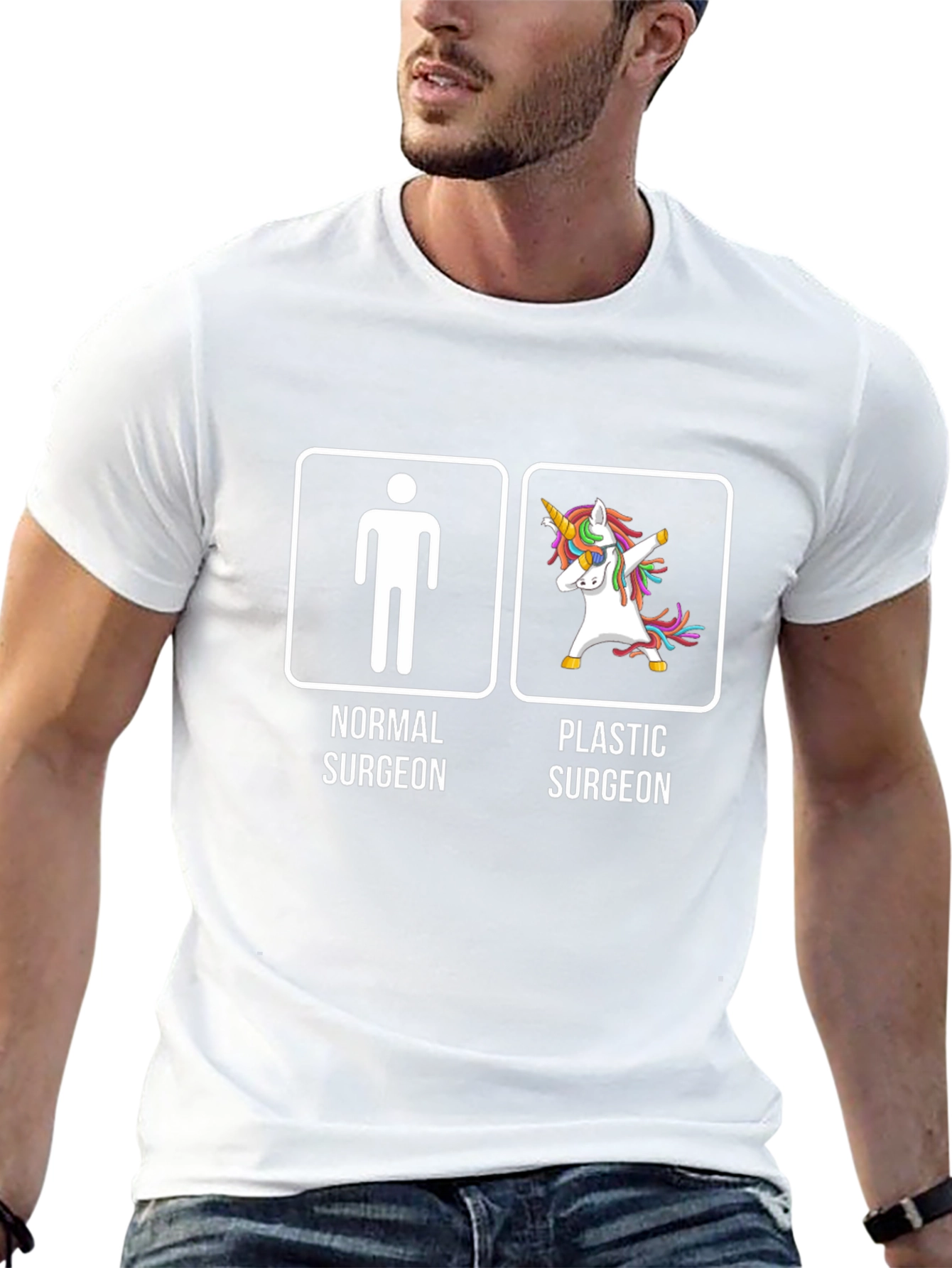 Normal vs Plastic Surgeon T-Shirt