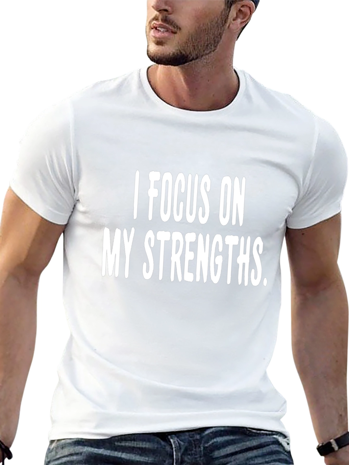 Focus on Strengths Graphic Tee - Motivational Shirt