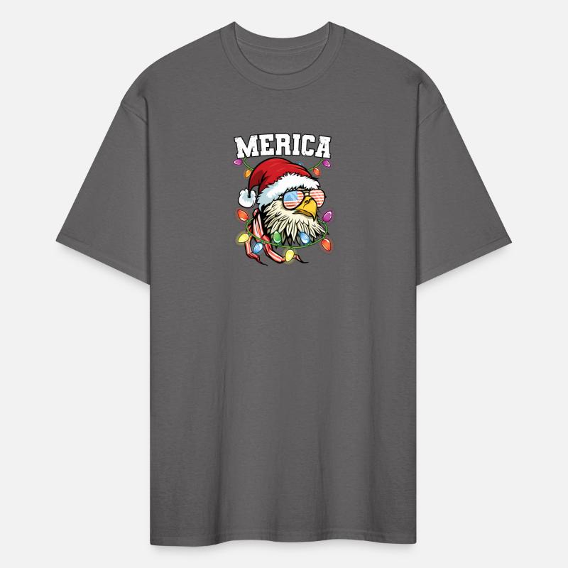 Merica Usa Flag Patriotic Veteran Santa Bald Eagle
