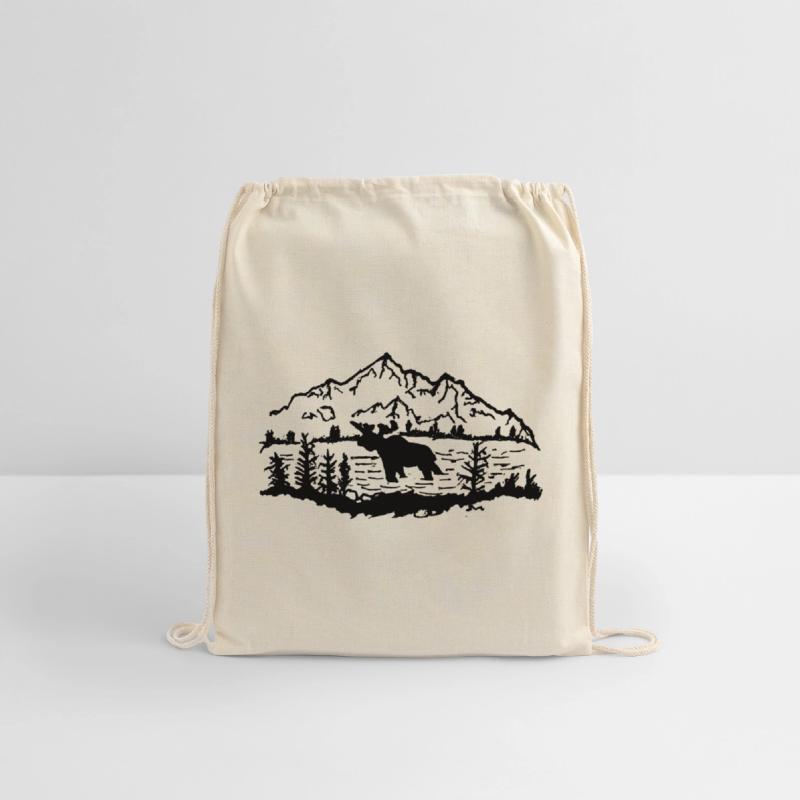 Moose in Front of Mountains