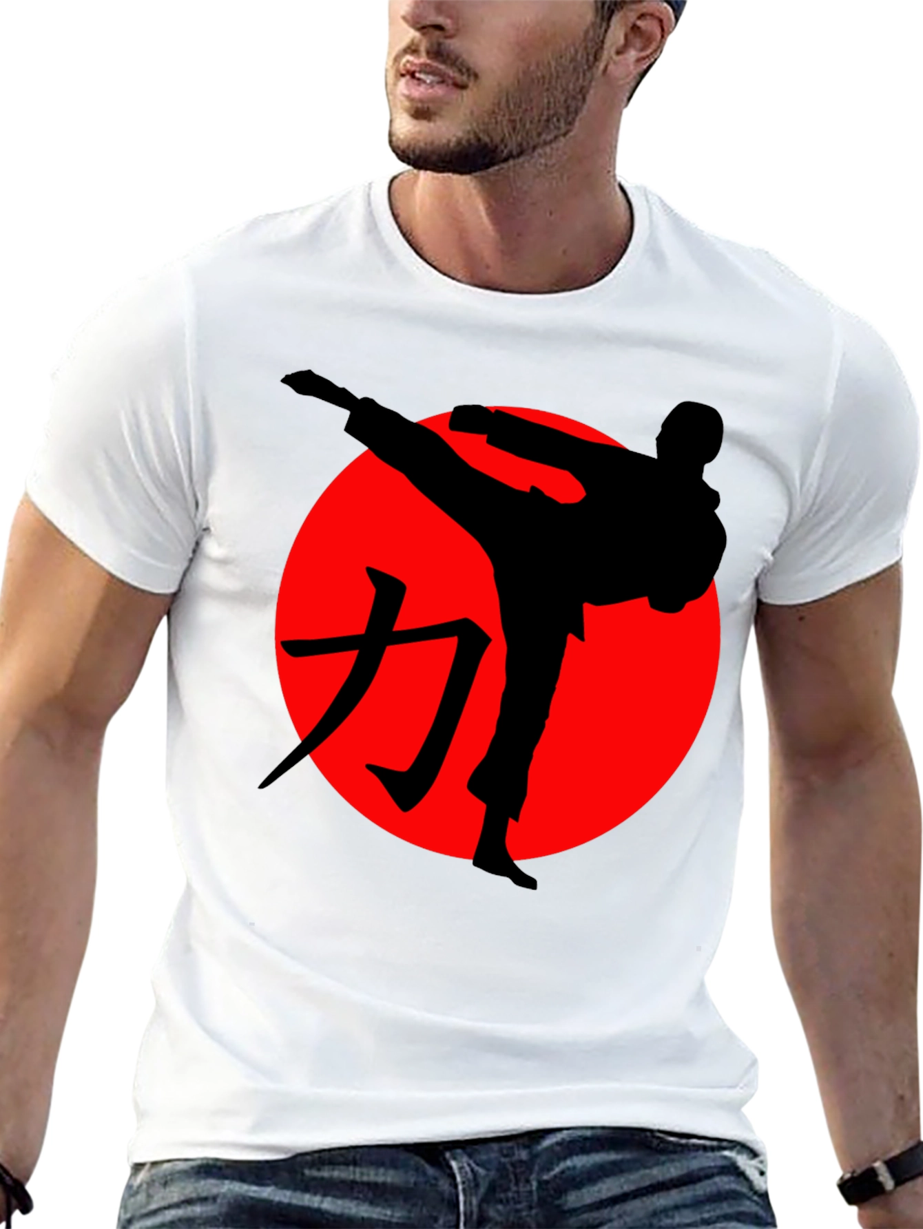 Karate Silhouette T-Shirt - Martial Arts Graphic Tee