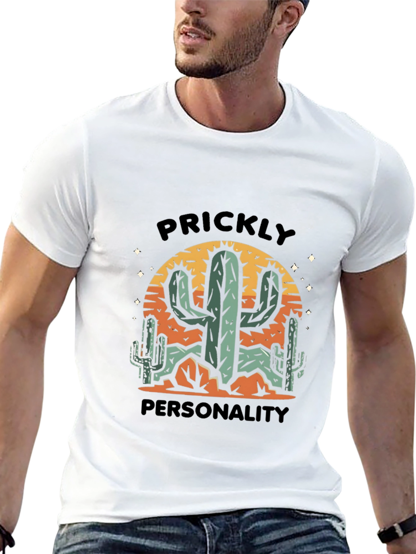 Prickly Personality Cactus Graphic Tee