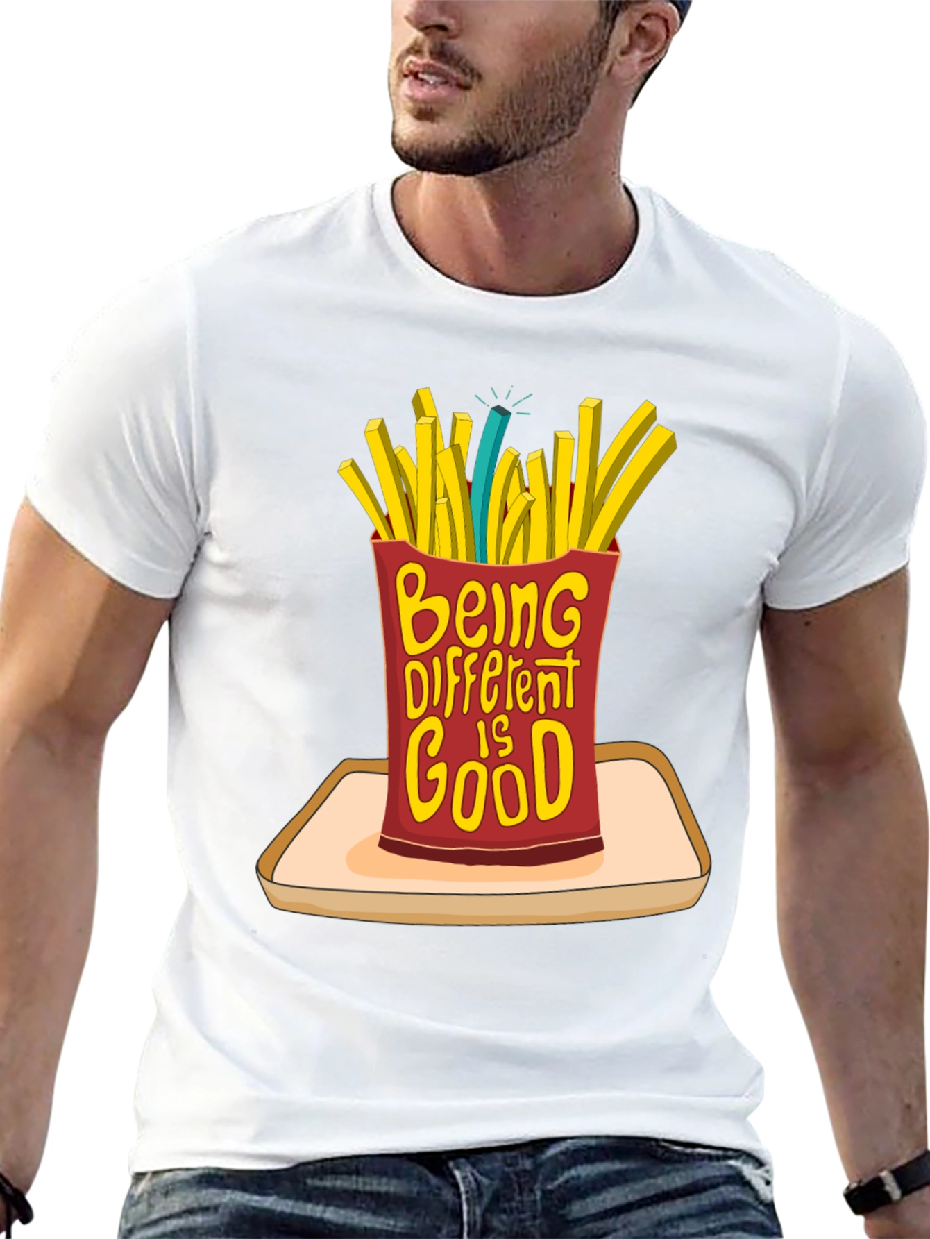Be Different French Fries T-Shirt - Statement Tee