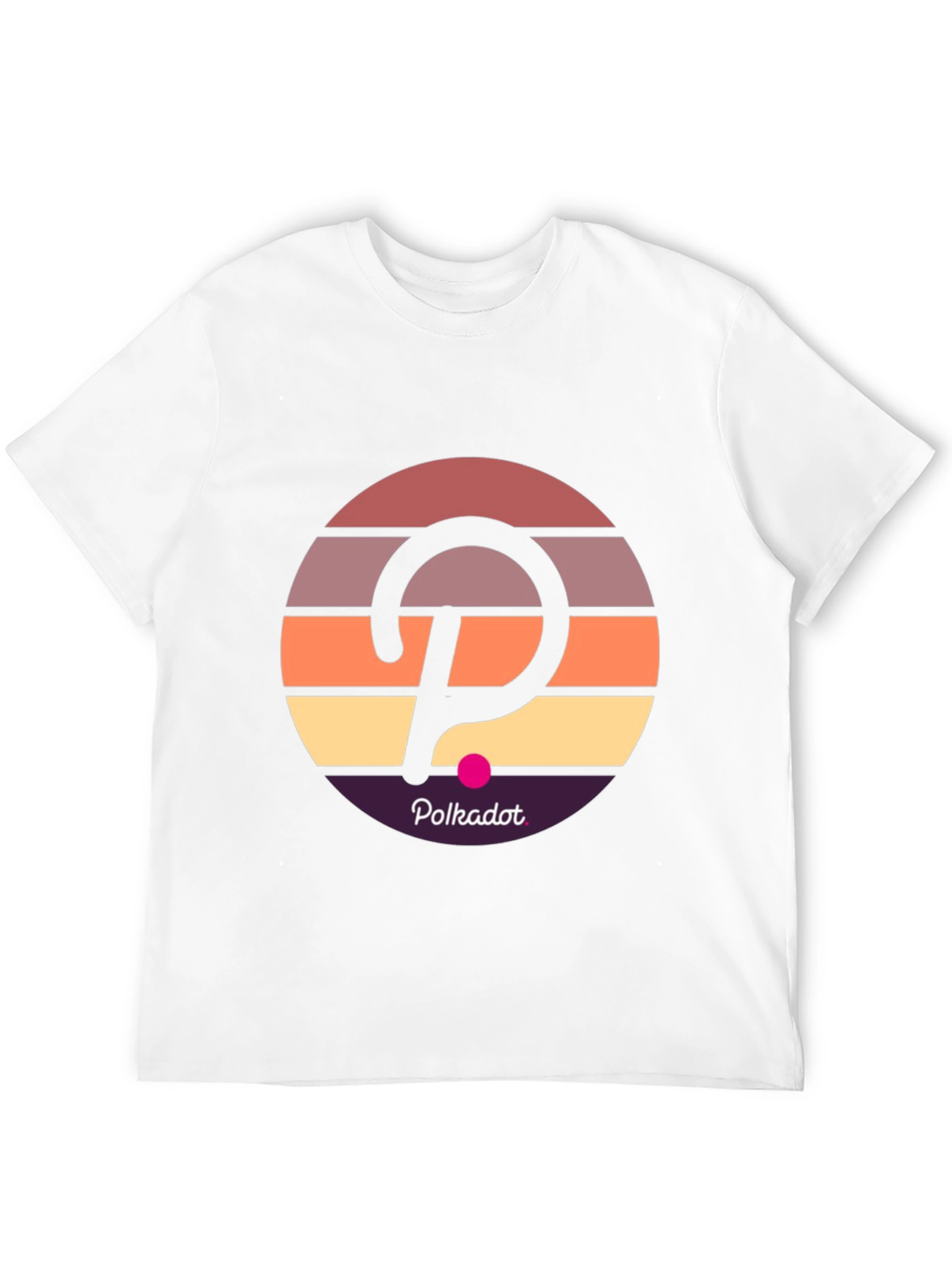 Polkadot Retro Sunset T-Shirt - Crypto Fashion