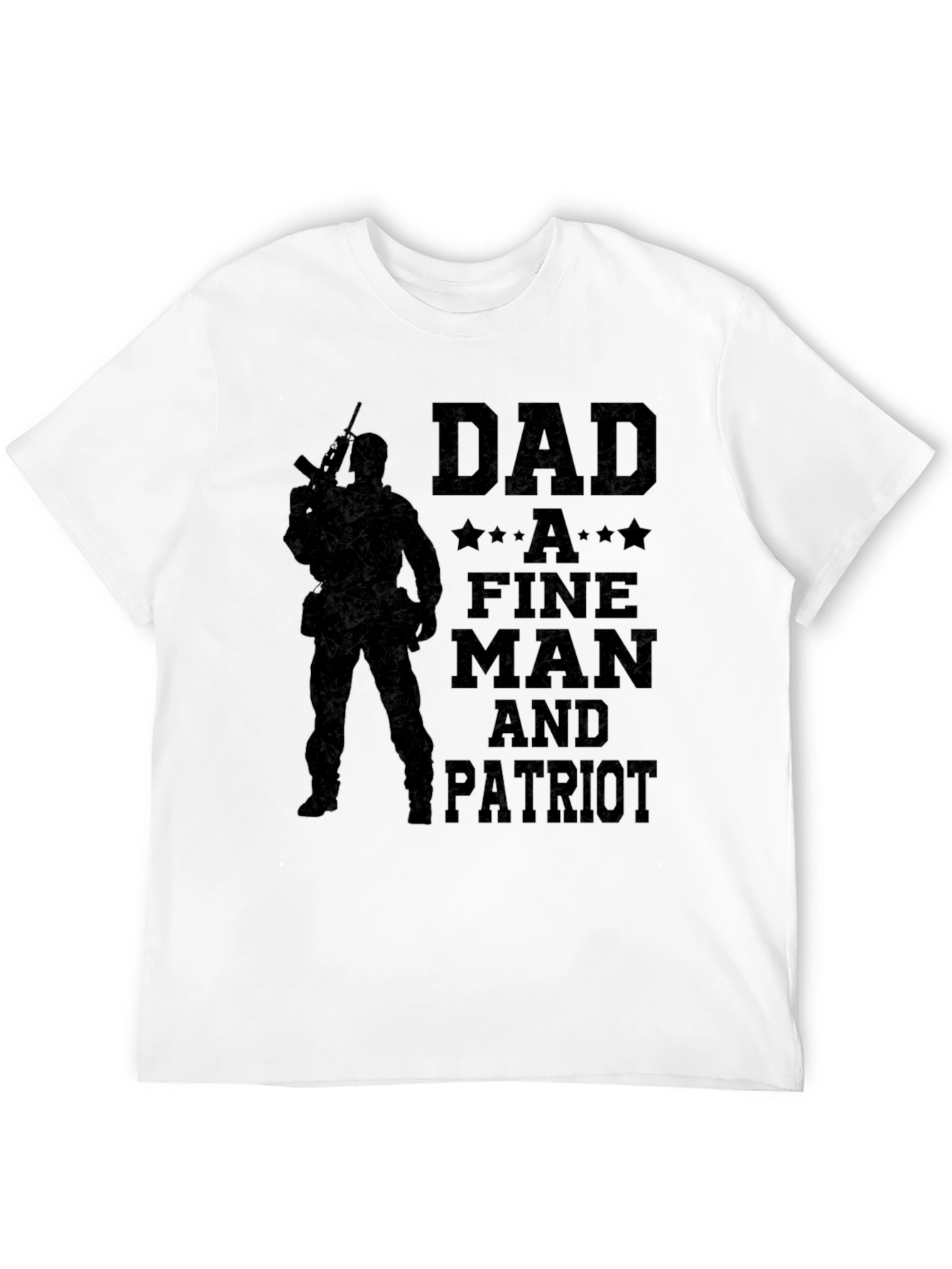 Dad Fine Man & Patriot Graphic T-Shirt