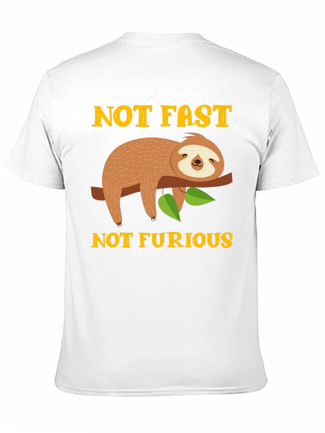 Not Fast Not Furious Sloth Graphic Tee
