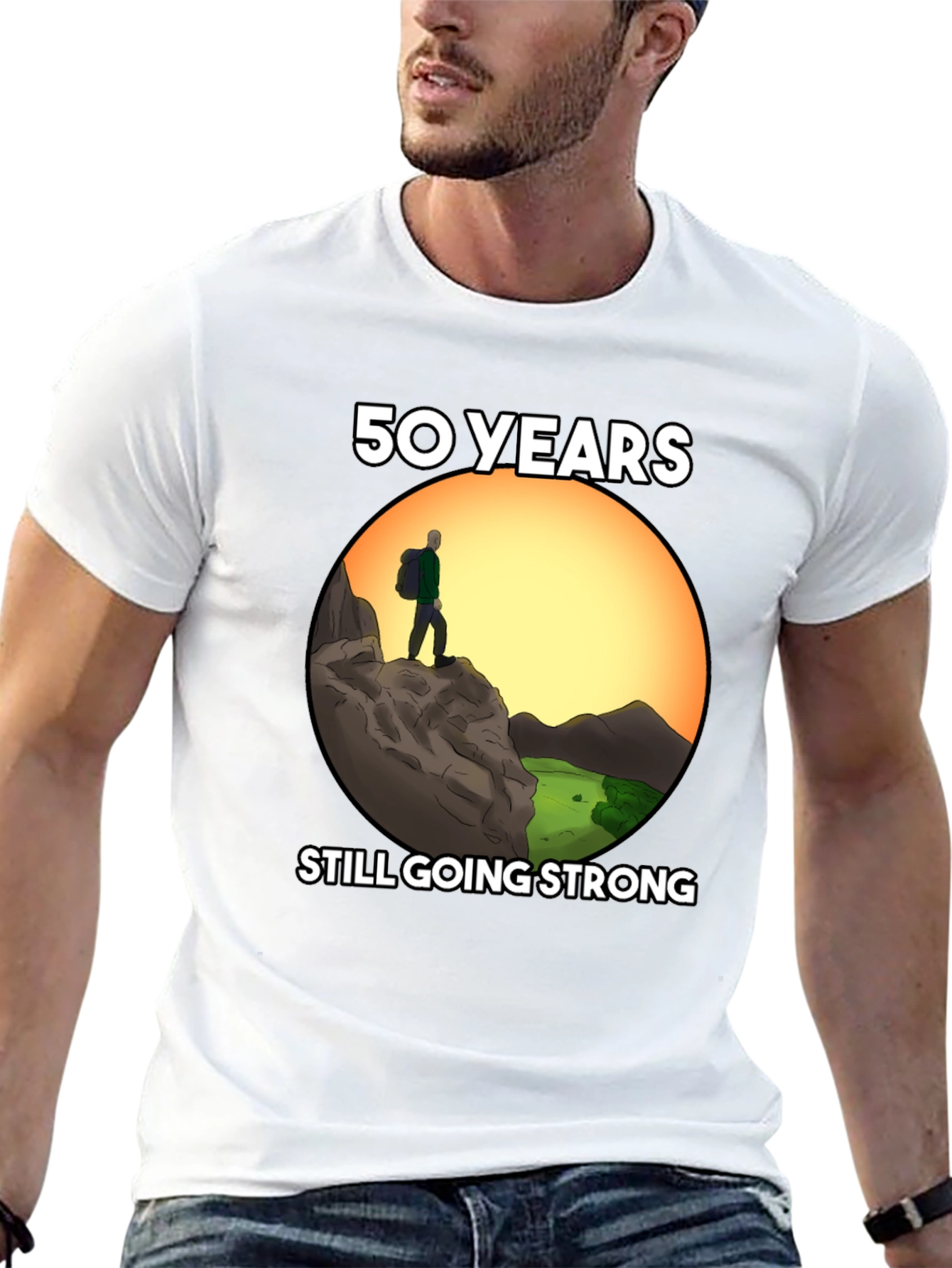 50 Years Still Going Strong Hiking T-Shirt