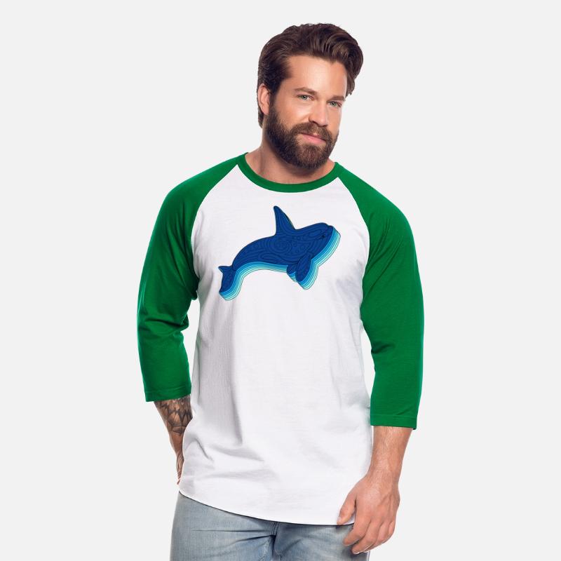 Orca Shirt, Blue Water Orca Killer Whale Native