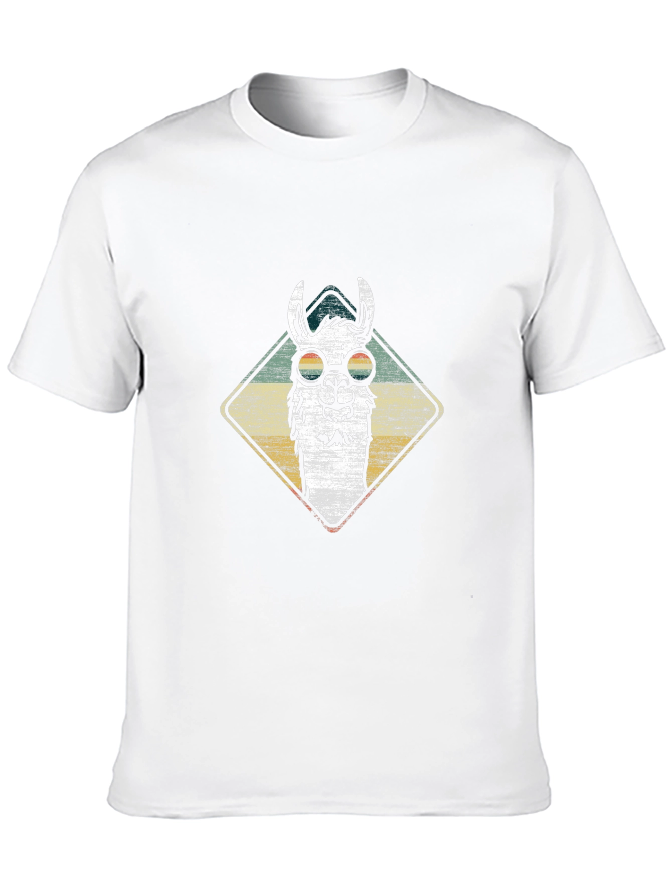Cool Llama Graphic Tee - Stylish Mens Black T-Shirt