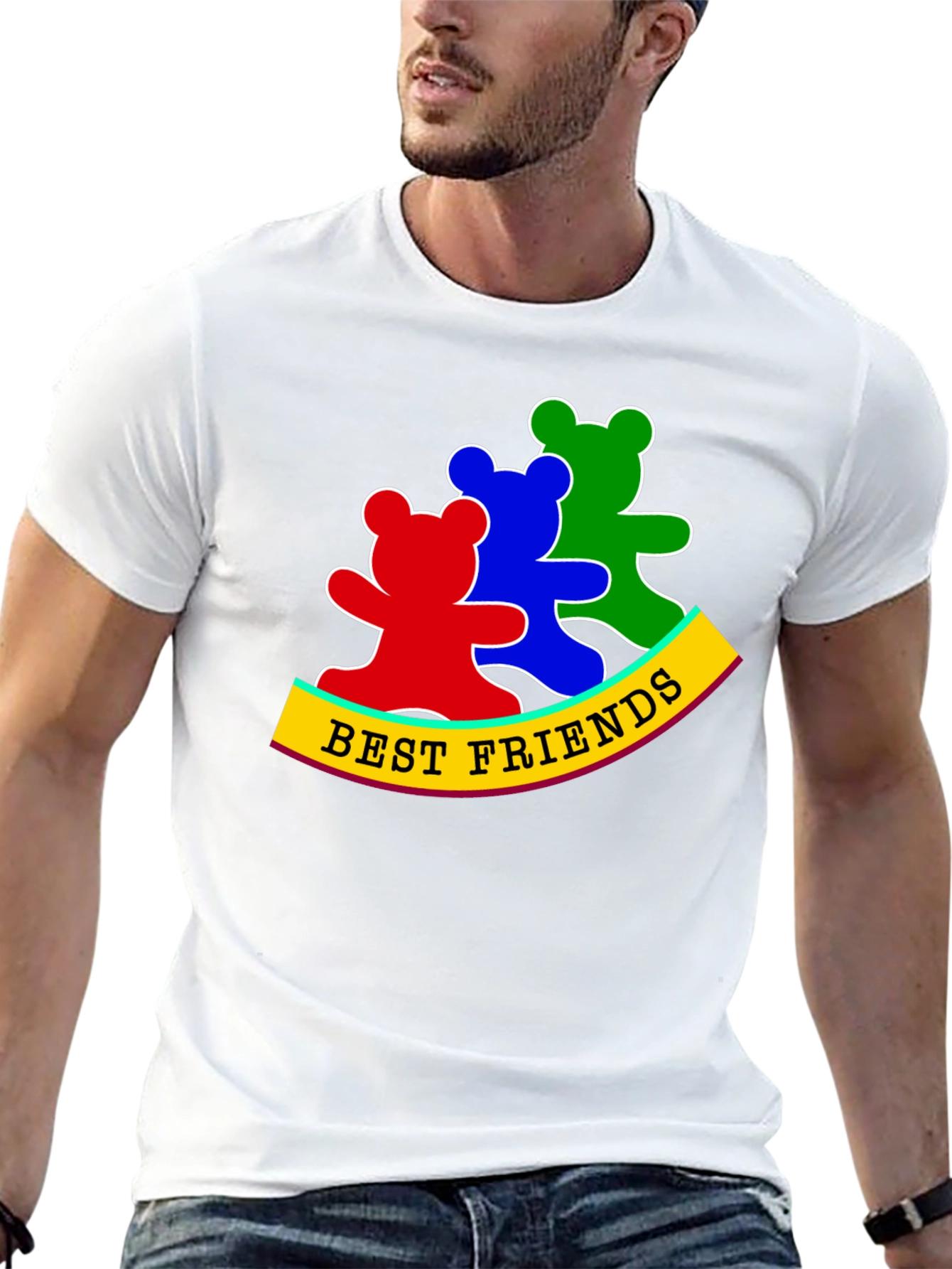 Best Friends Bear T-Shirt - Cute Graphic Tee