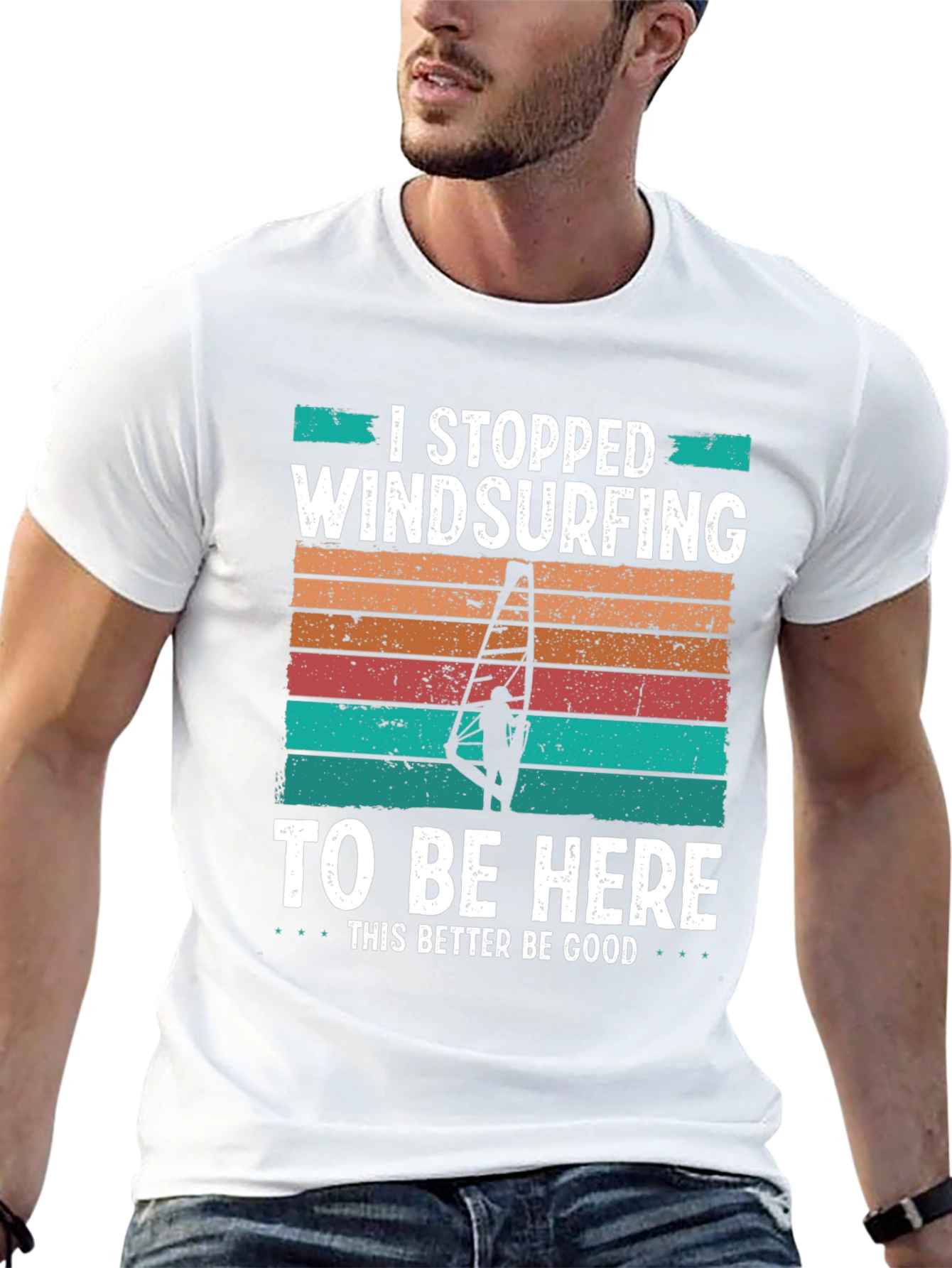 Windsurfing Humor T-Shirt I Stopped Windsurfing...