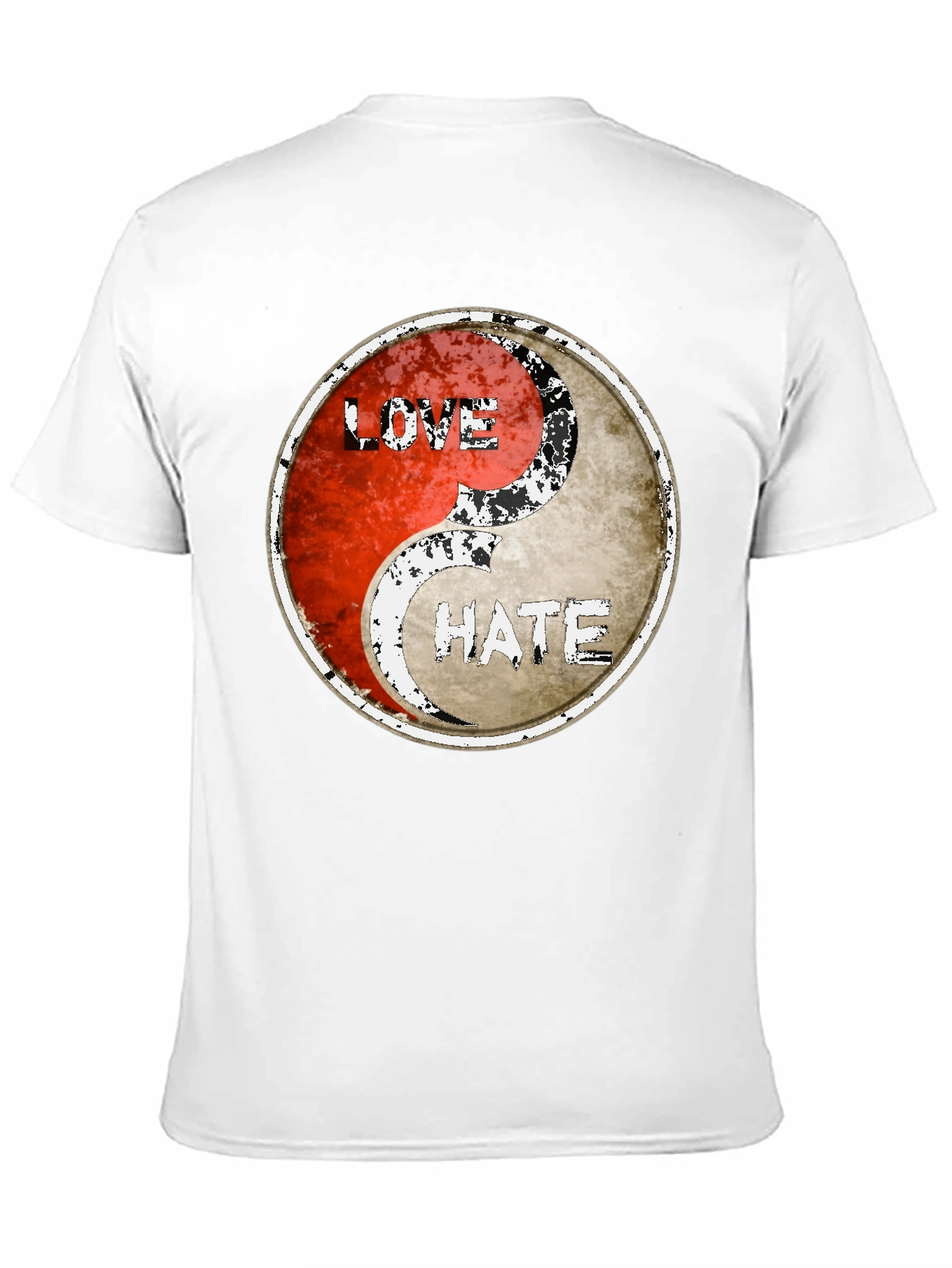 Yin Yang Love Hate Graphic Tee