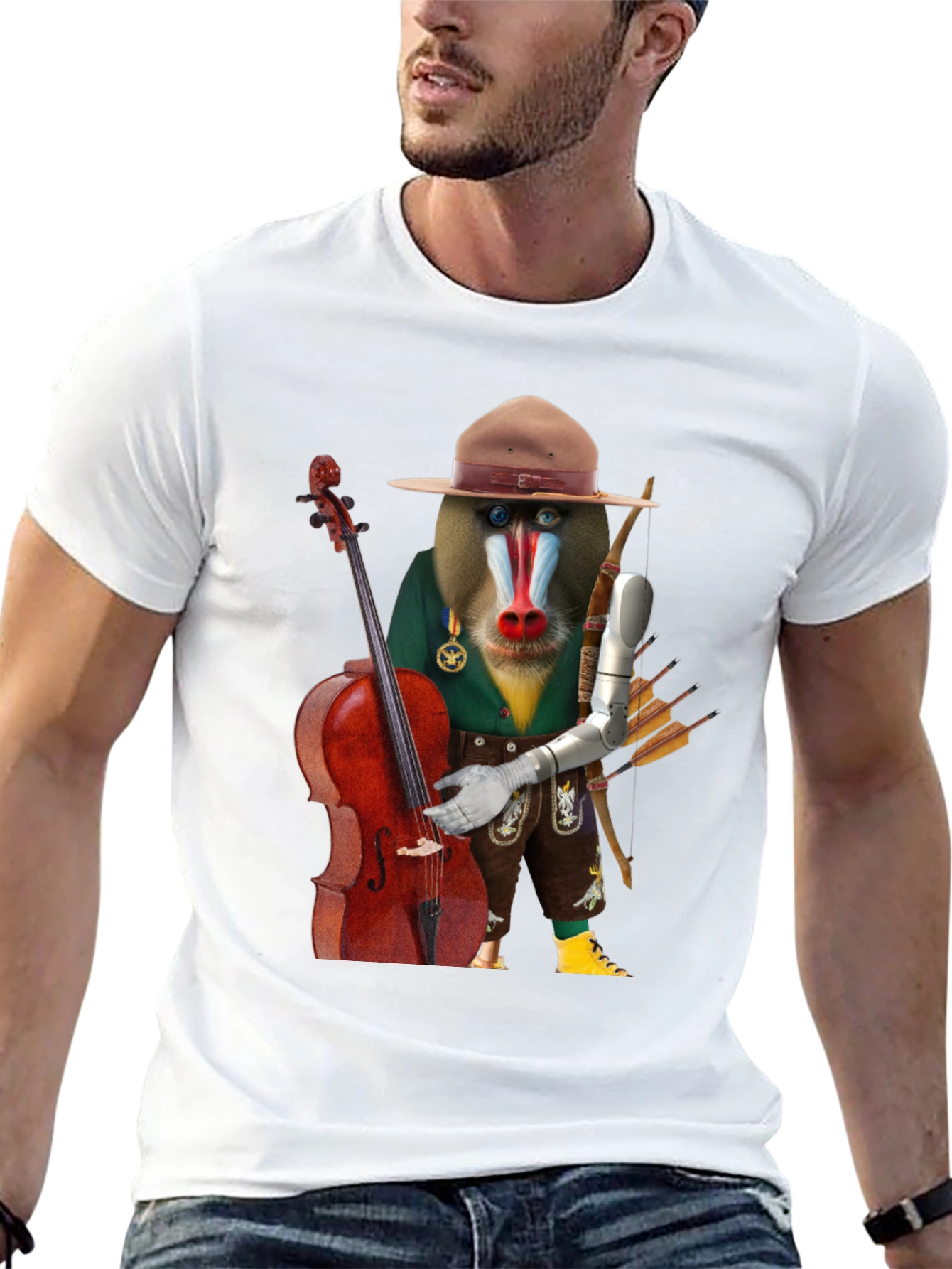 Mandrill Musician T-Shirt