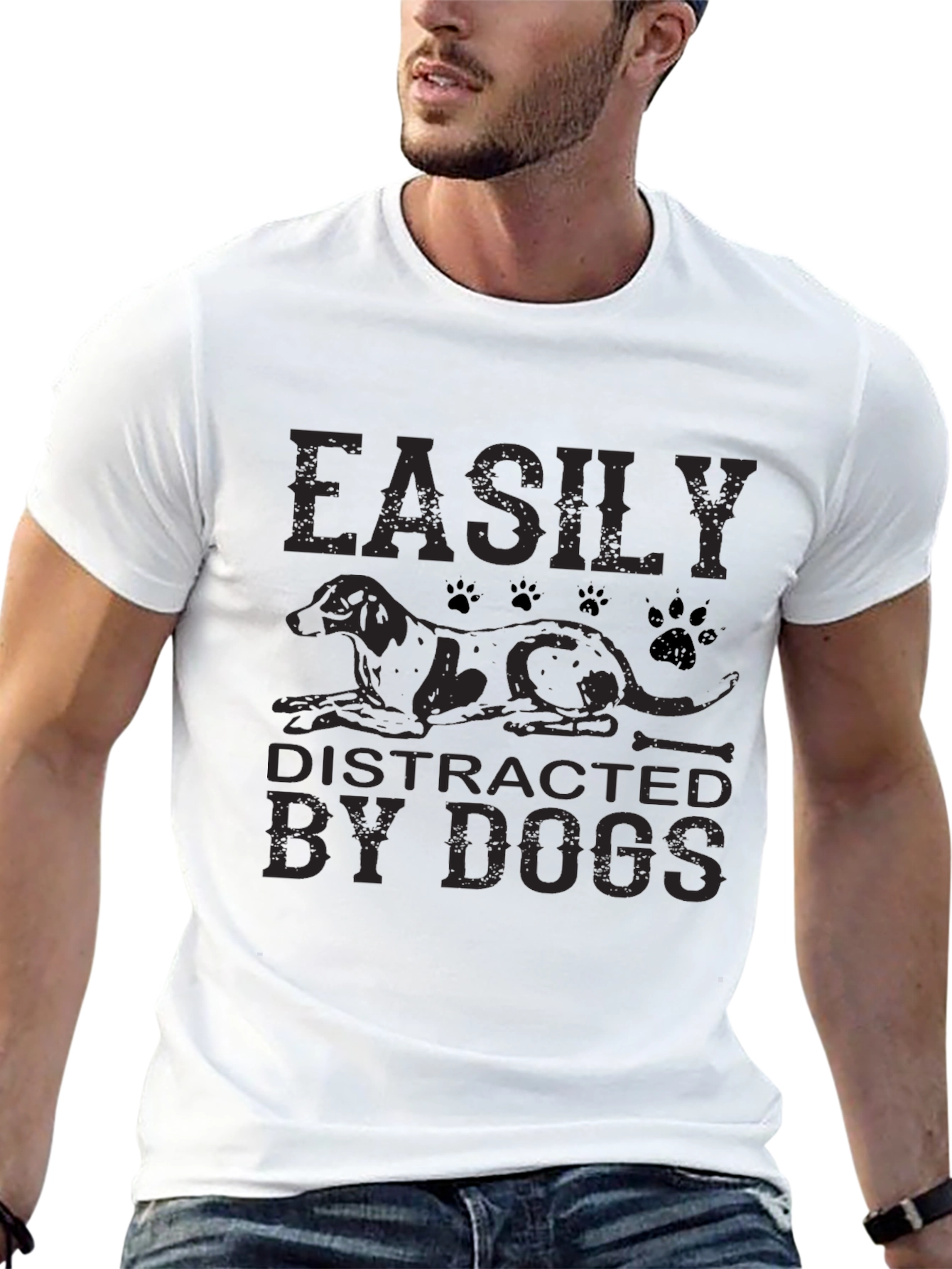 Easily Distracted by Dogs T-Shirt