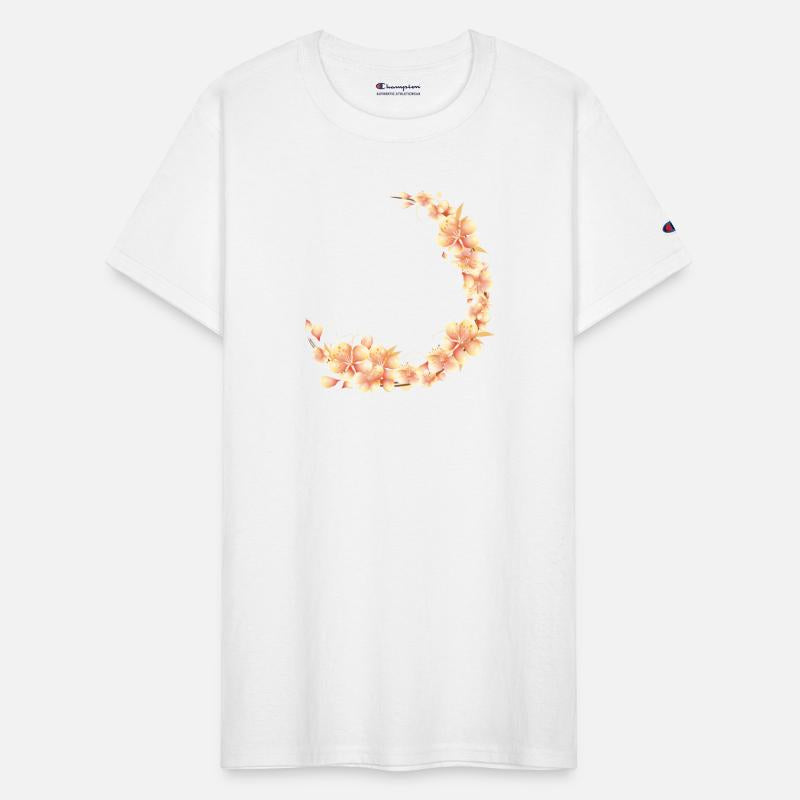 Peach blossom wreath in a velvety-soft peach tone