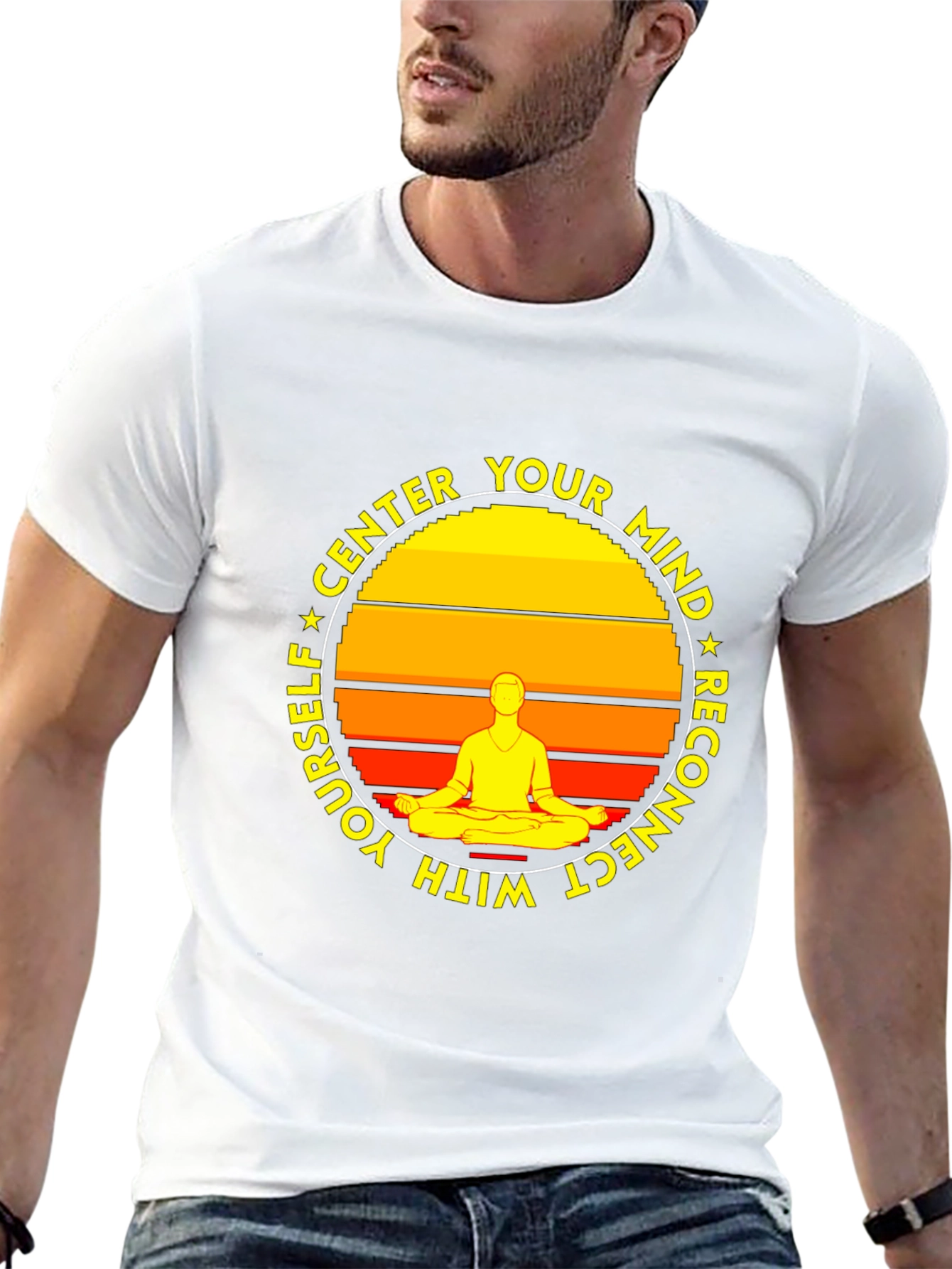 Center Your Mind T-Shirt - Meditate and Reconnect