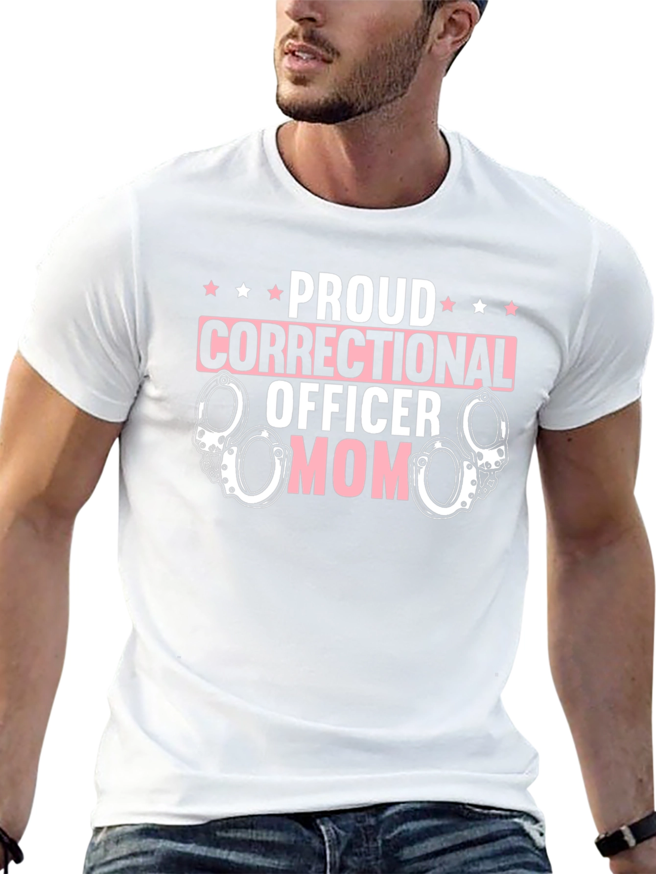 Proud Correctional Officer Mom Graphic Tee