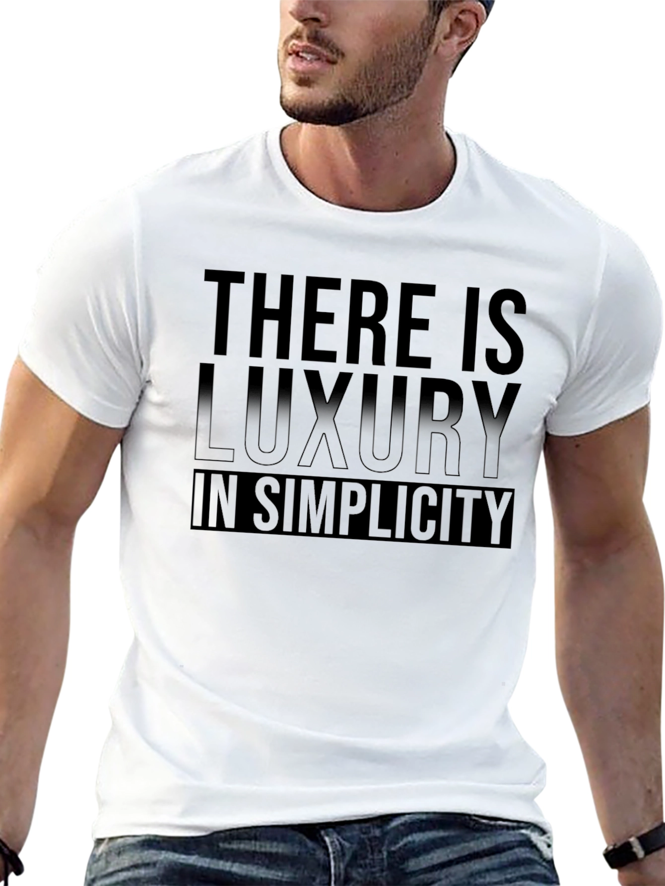 Minimalist Luxury in Simplicity Black T-Shirt