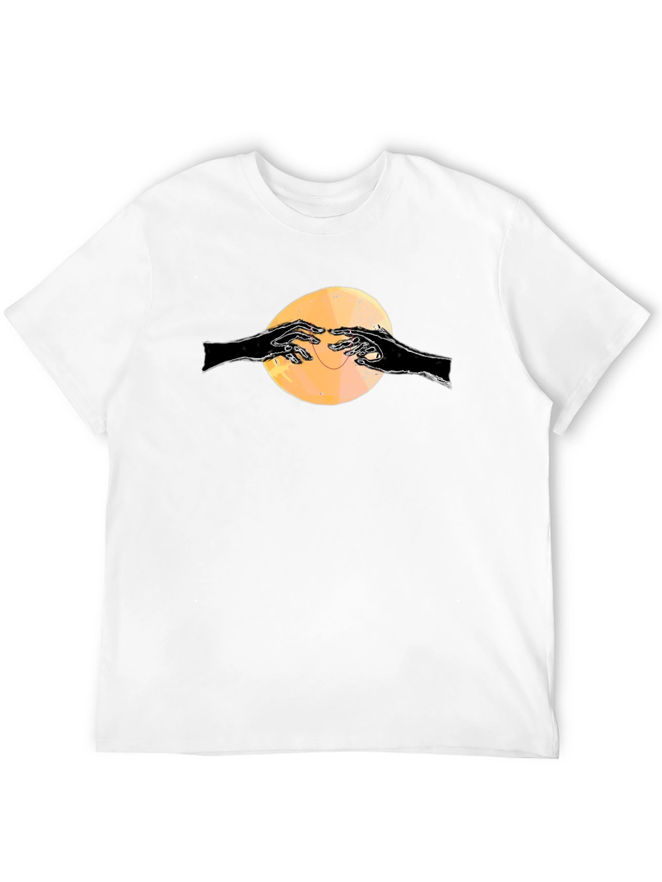 Graphic Tee - Reaching Hands on Black