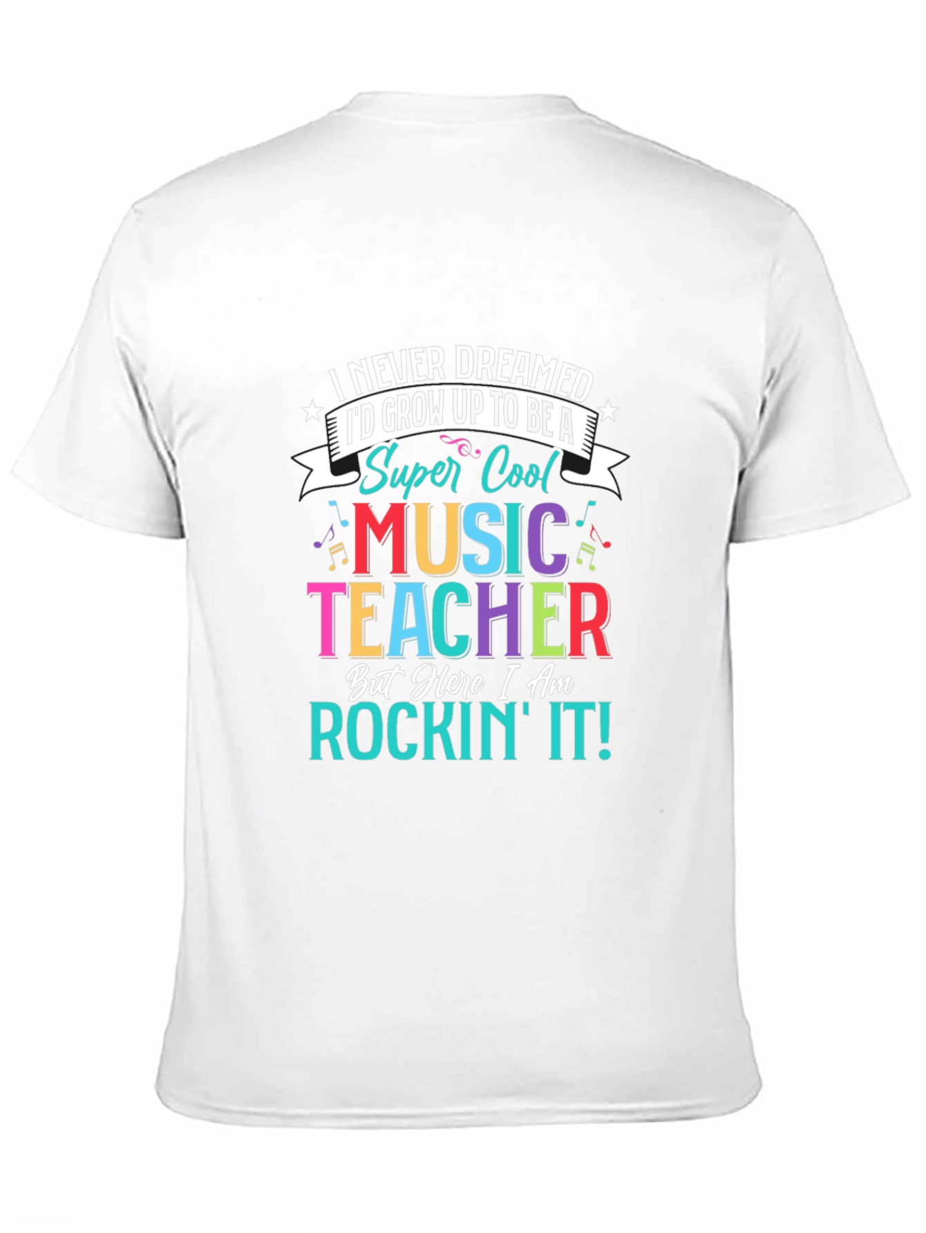 Super Cool Music Teacher Graphic T-Shirt