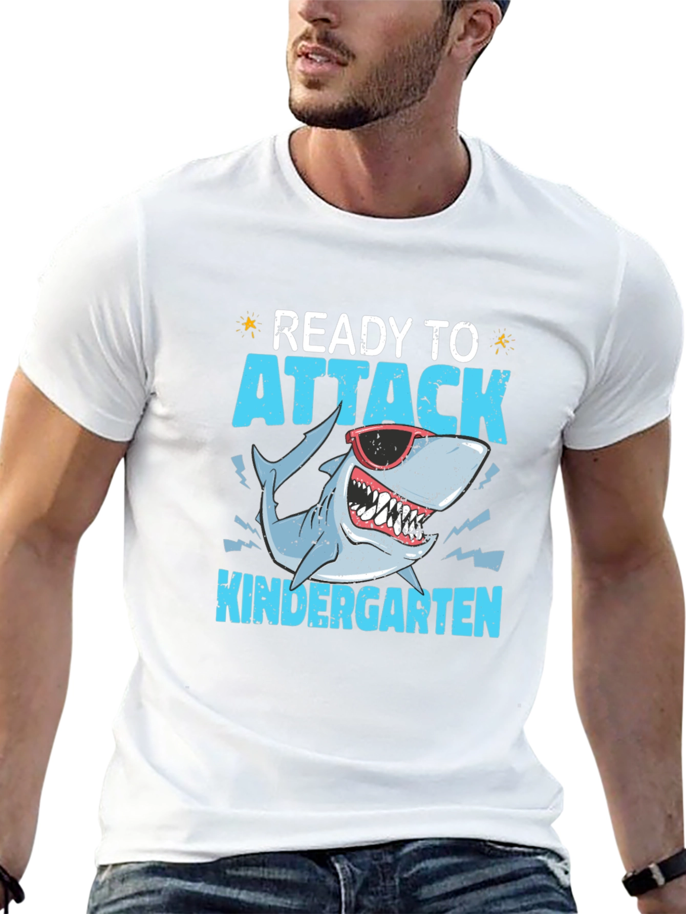 Ready to Attack Kindergarten Shark T-Shirt