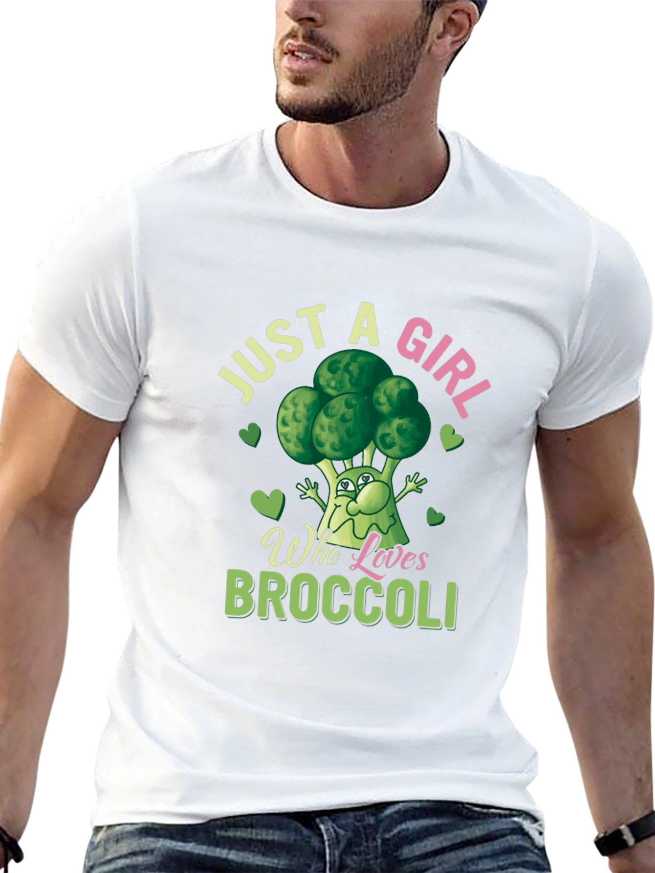 Just a Girl Who Loves Broccoli T-Shirt