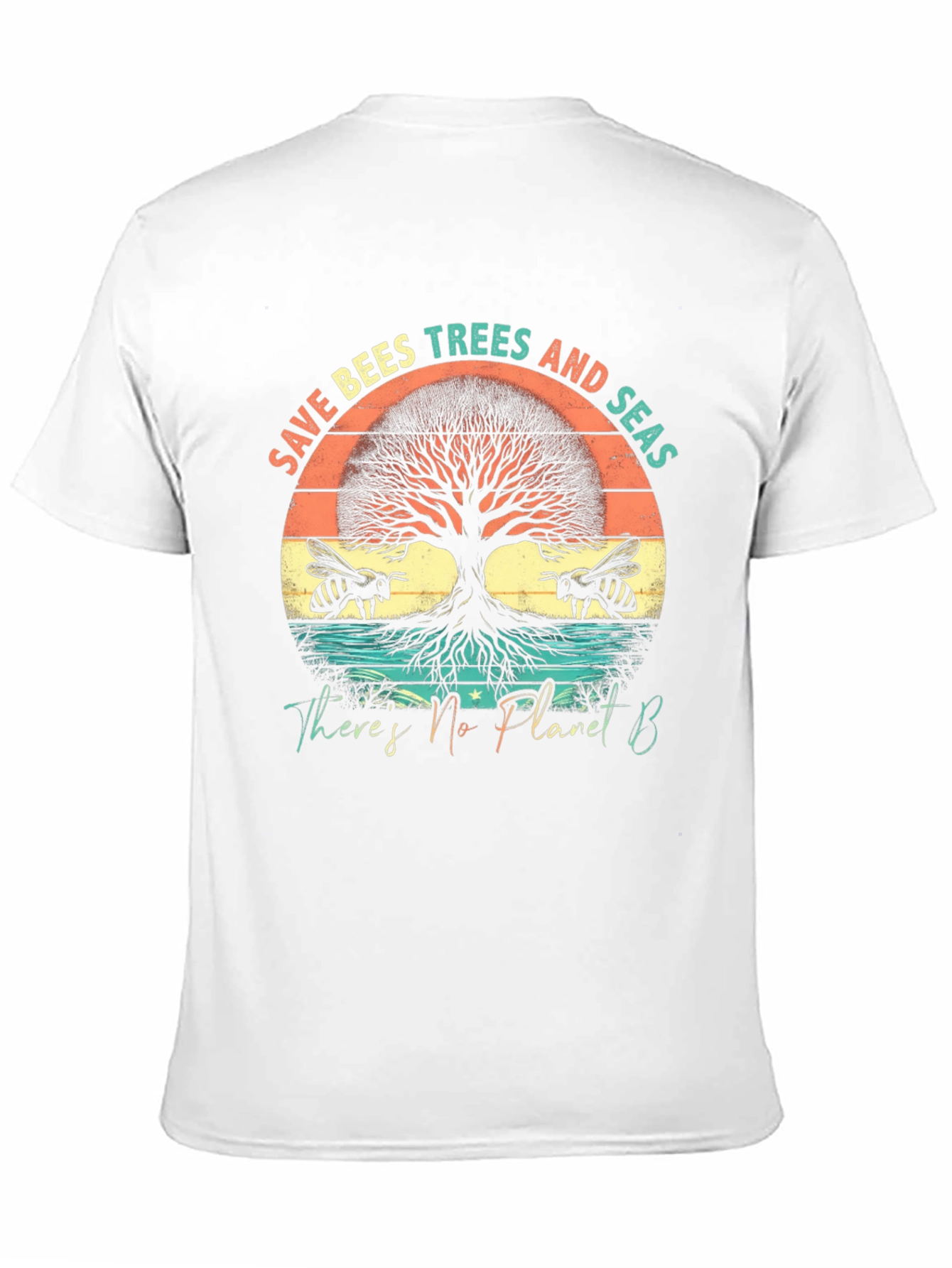 Save Bees Trees Seas T-Shirt - Planet B