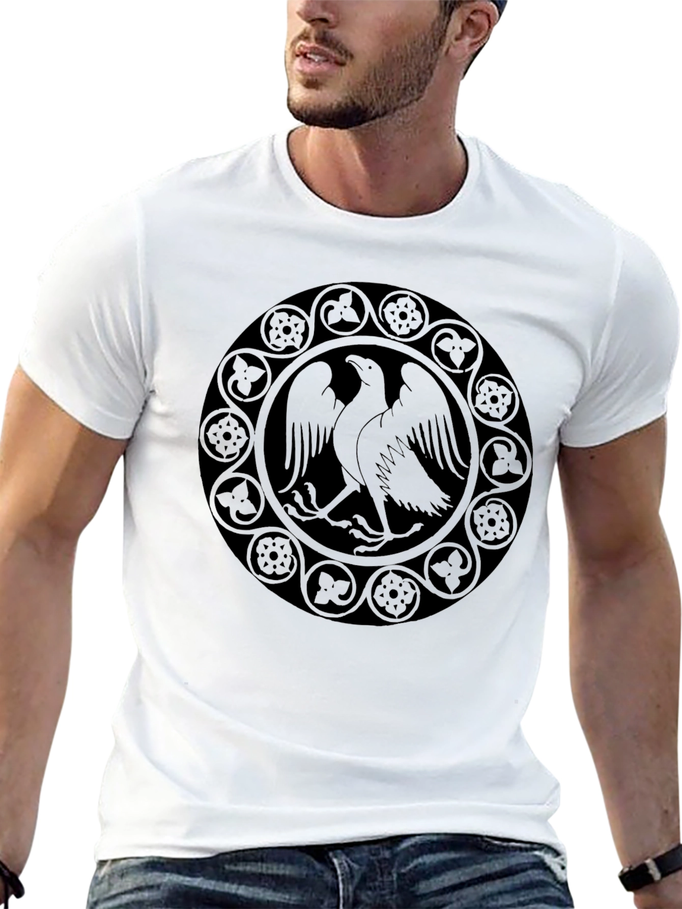 Eagle Emblem Black T-Shirt - Unique Graphic Tee