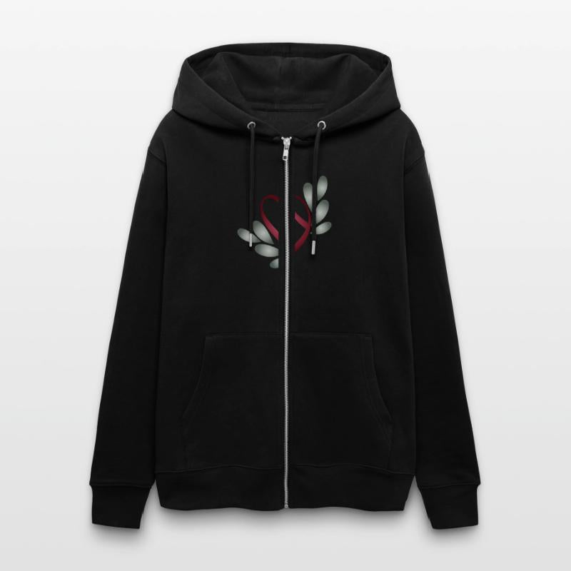 Romantic Valentine's Day Heart symbol with leaves