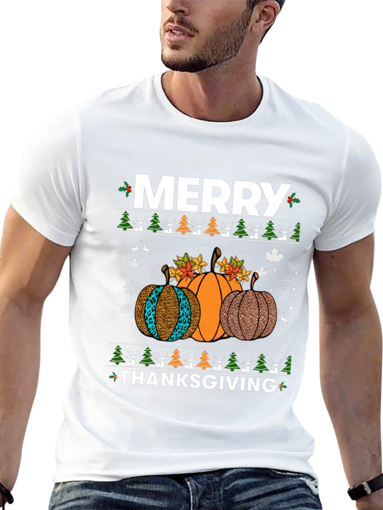 Merry Thanksgiving Pumpkin T-Shirt